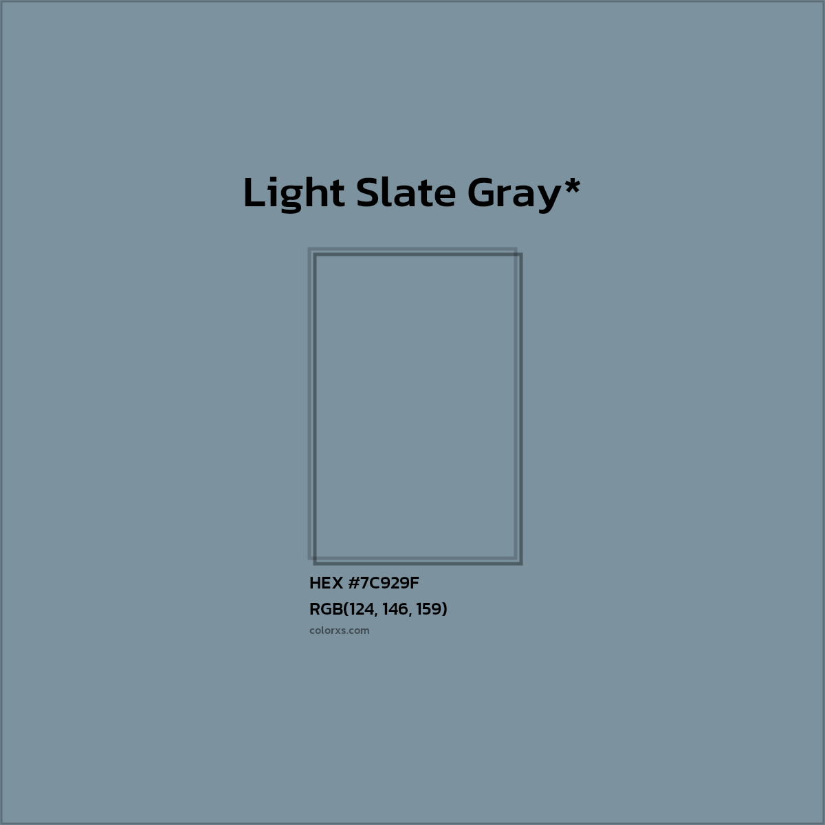 HEX #7C929F Color Name, Color Code, Palettes, Similar Paints, Images