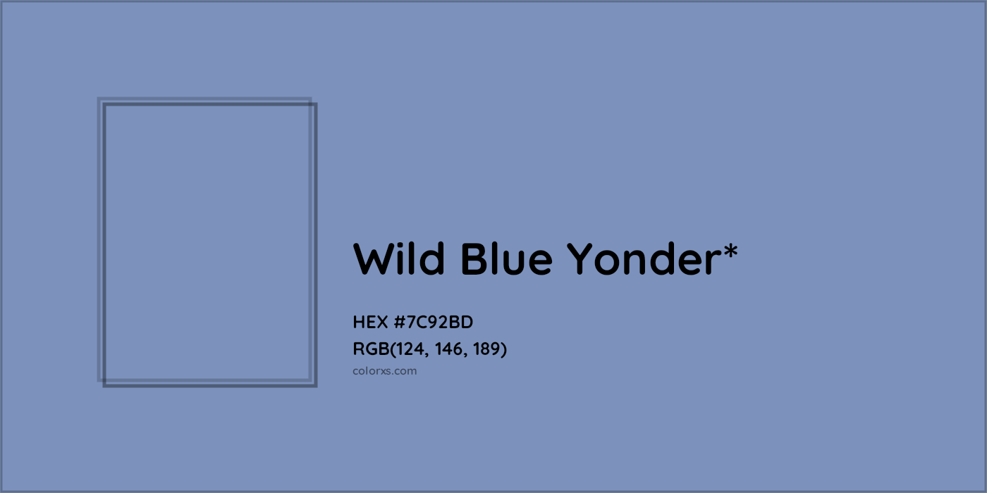 HEX #7C92BD Color Name, Color Code, Palettes, Similar Paints, Images