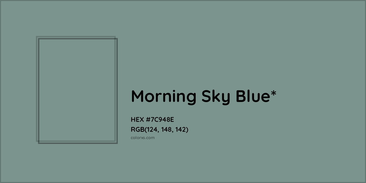 HEX #7C948E Color Name, Color Code, Palettes, Similar Paints, Images