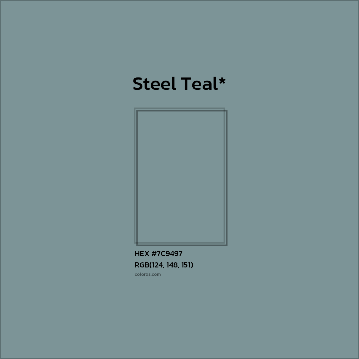HEX #7C9497 Color Name, Color Code, Palettes, Similar Paints, Images