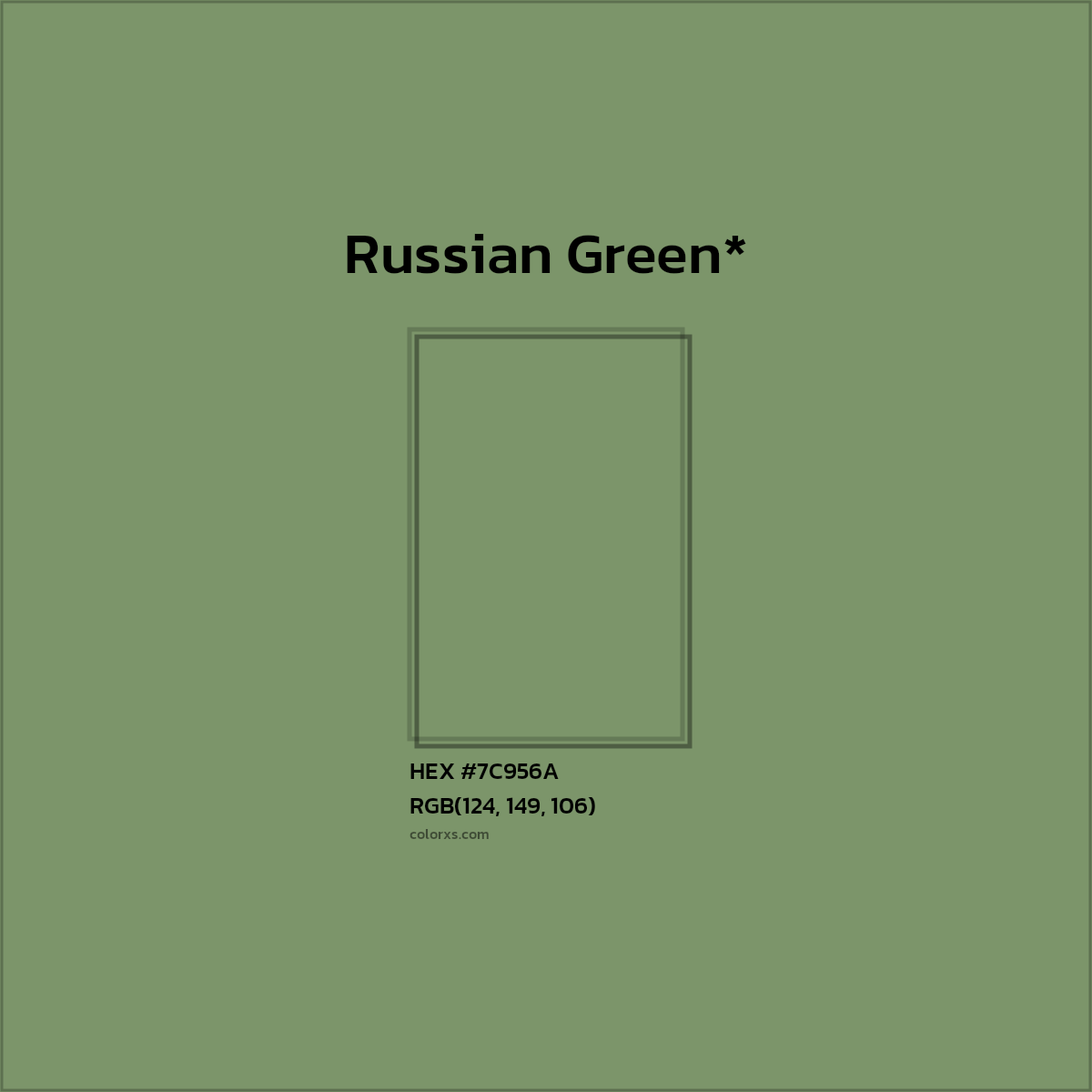 HEX #7C956A Color Name, Color Code, Palettes, Similar Paints, Images