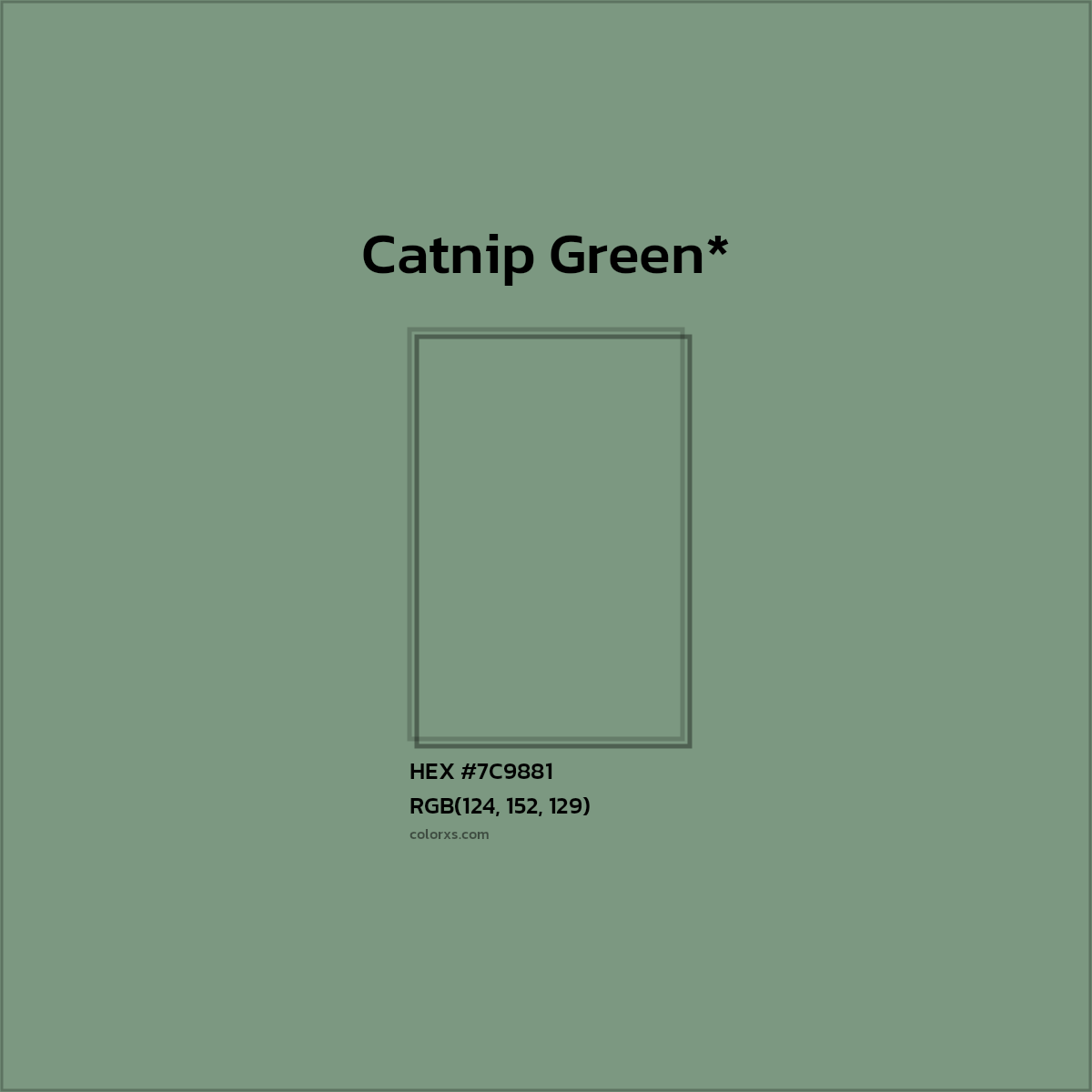 HEX #7C9881 Color Name, Color Code, Palettes, Similar Paints, Images