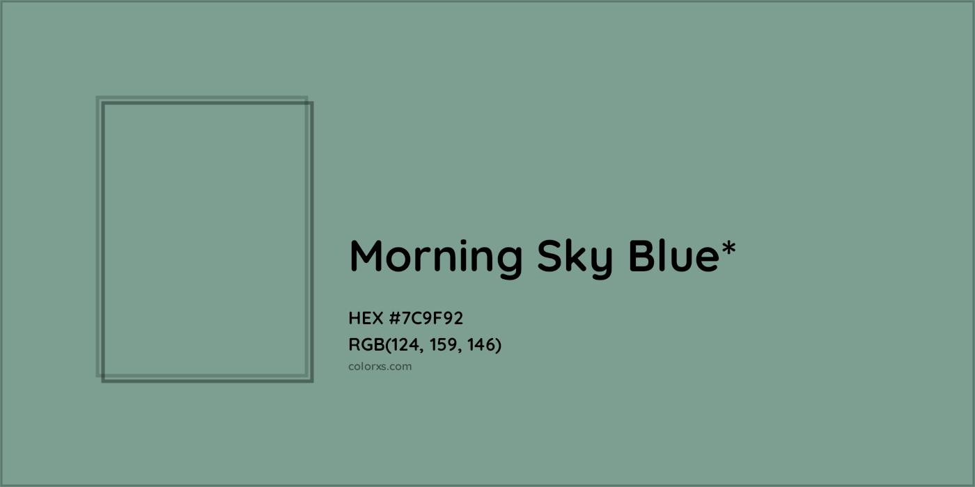 HEX #7C9F92 Color Name, Color Code, Palettes, Similar Paints, Images