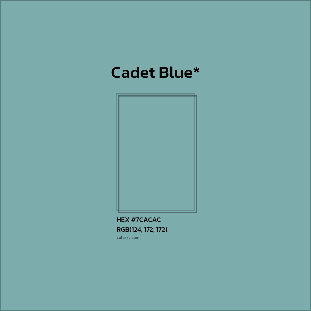 HEX #7CACAC Color Name, Color Code, Palettes, Similar Paints, Images