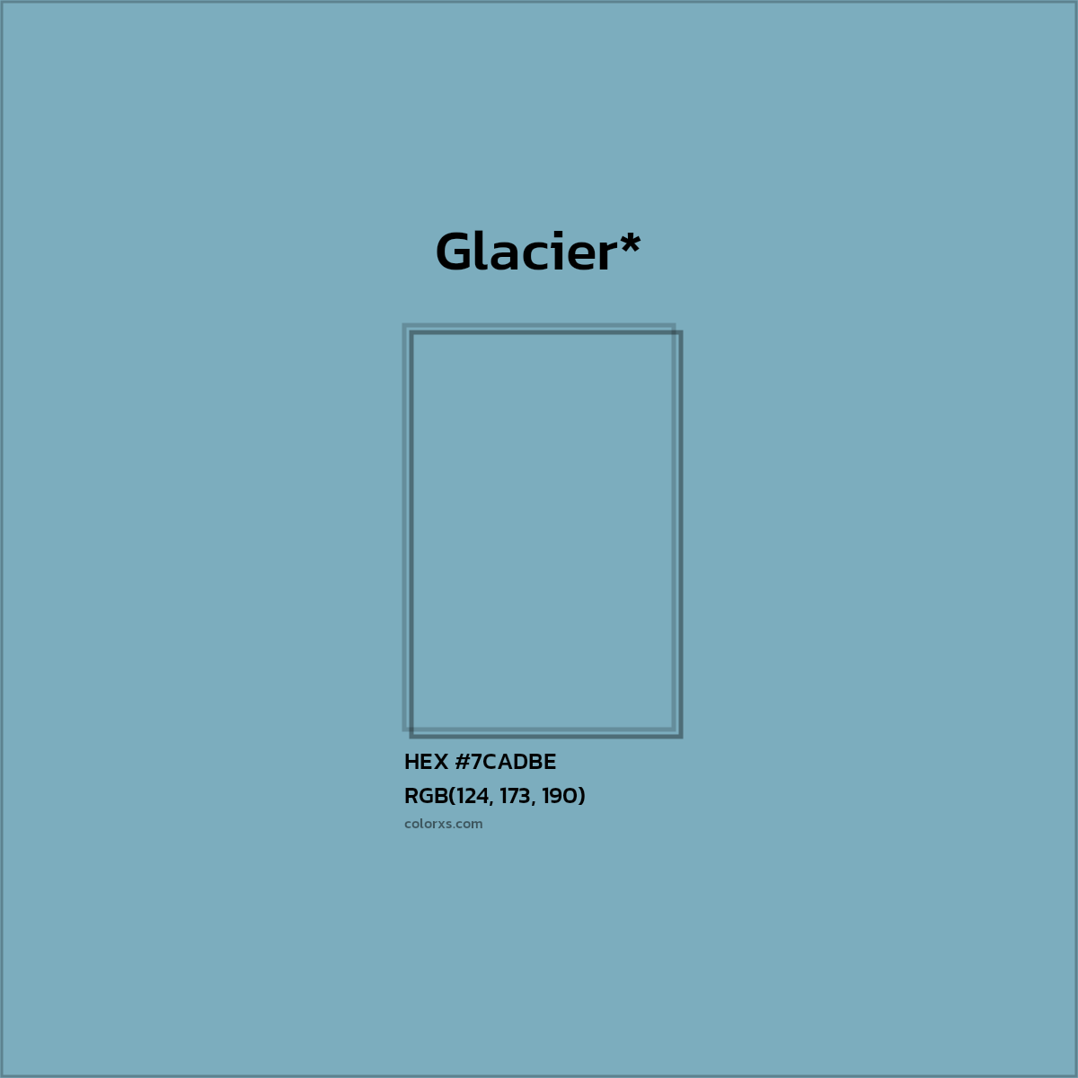 HEX #7CADBE Color Name, Color Code, Palettes, Similar Paints, Images
