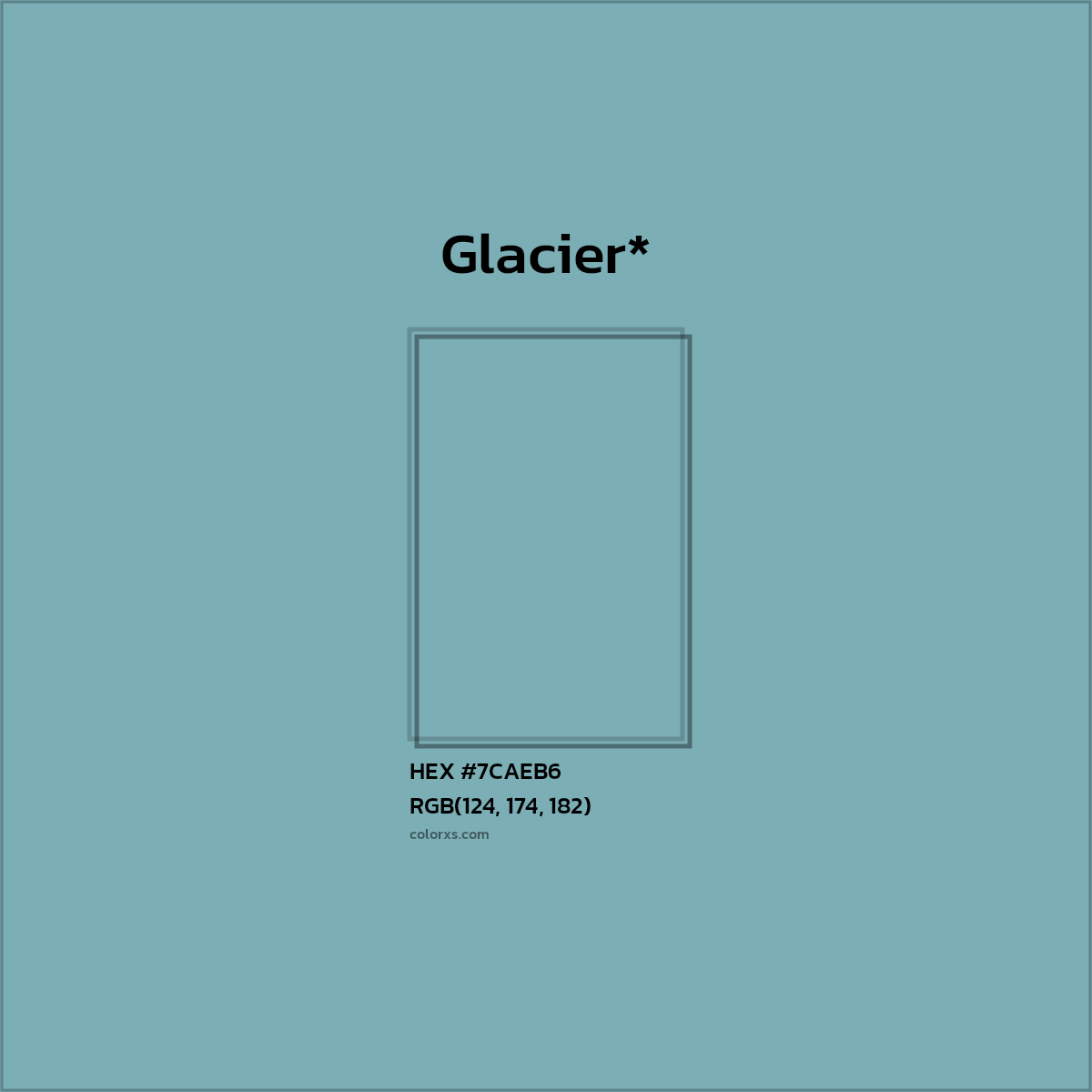 HEX #7CAEB6 Color Name, Color Code, Palettes, Similar Paints, Images