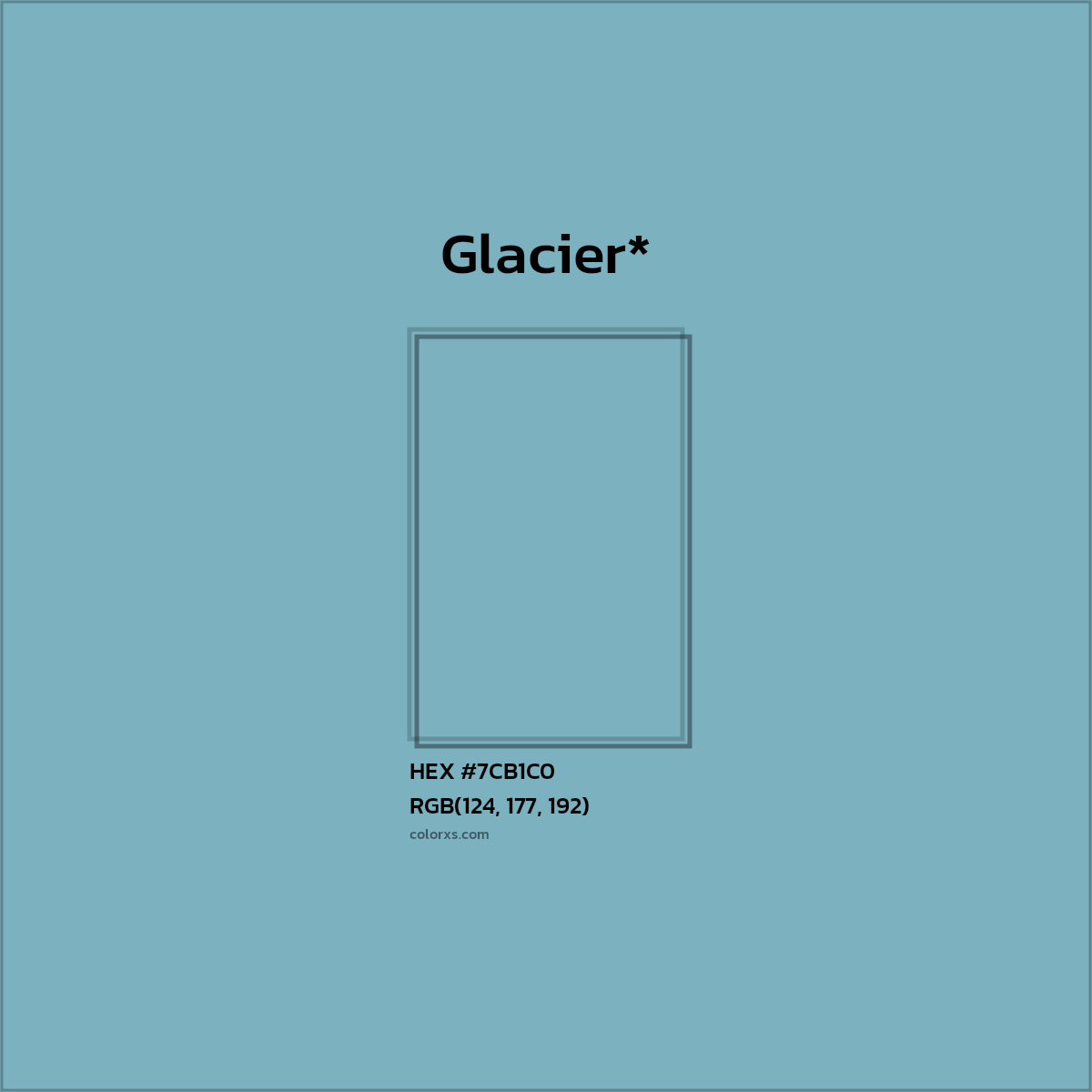 HEX #7CB1C0 Color Name, Color Code, Palettes, Similar Paints, Images
