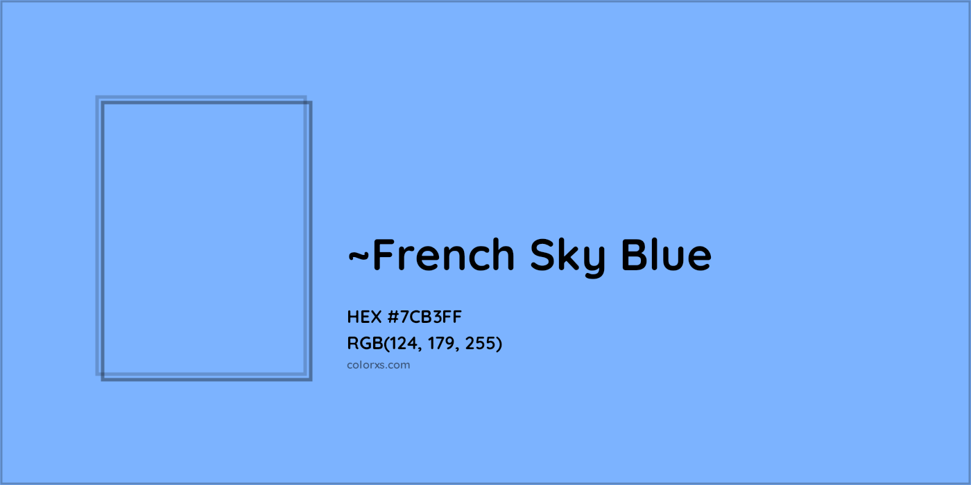 HEX #7CB3FF Color Name, Color Code, Palettes, Similar Paints, Images