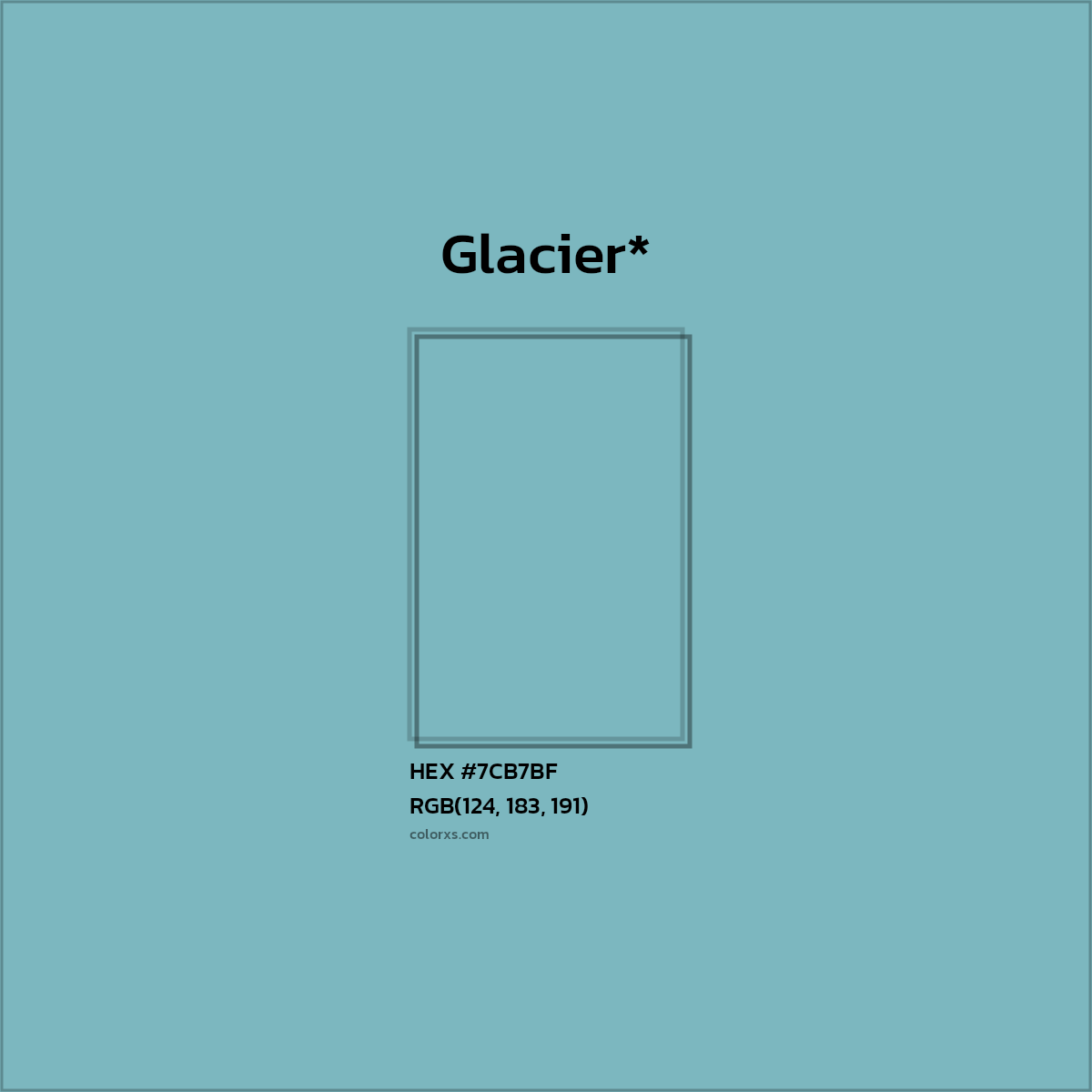 HEX #7CB7BF Color Name, Color Code, Palettes, Similar Paints, Images