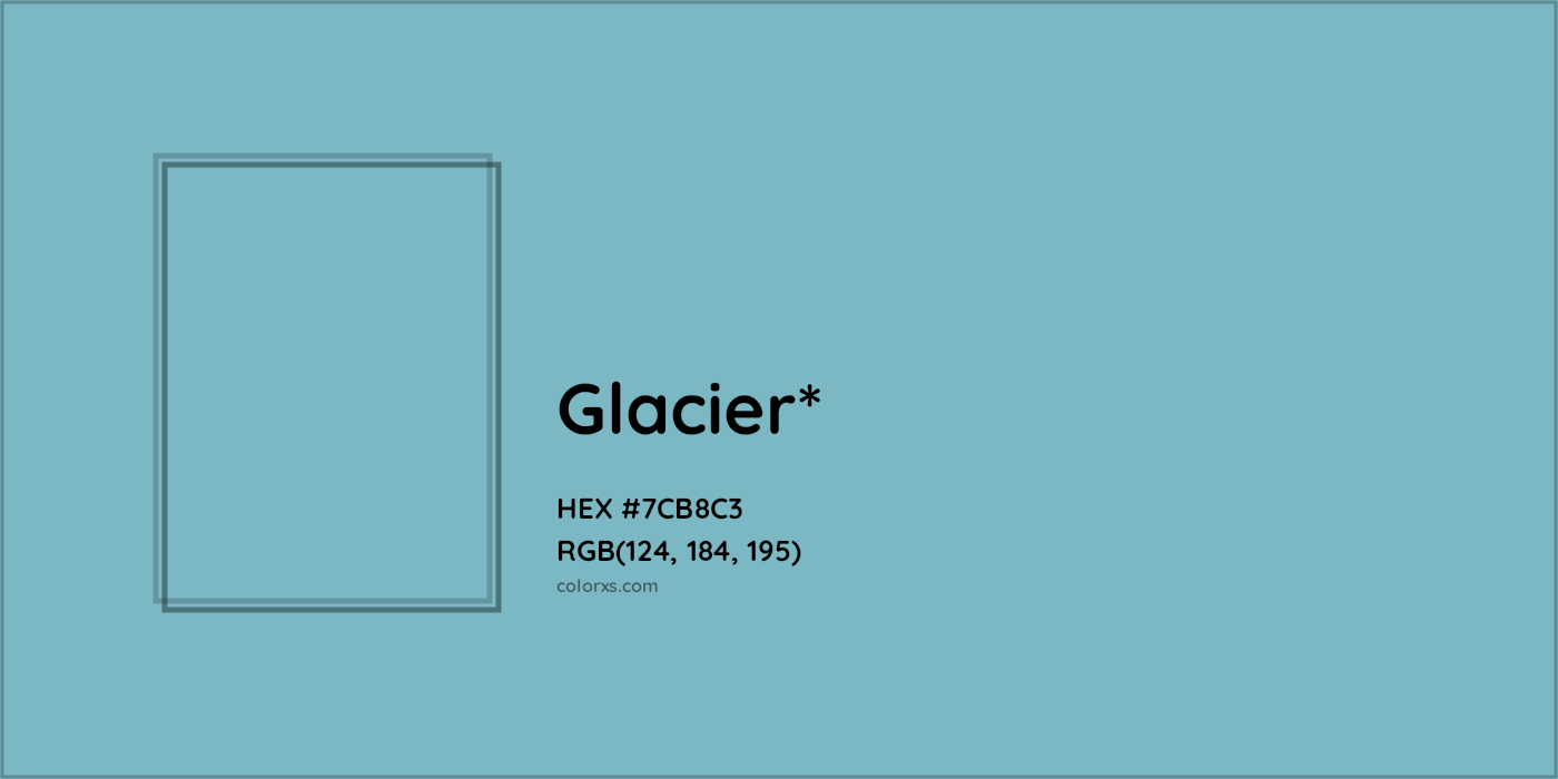 HEX #7CB8C3 Color Name, Color Code, Palettes, Similar Paints, Images