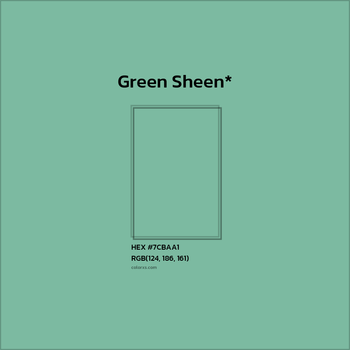 HEX #7CBAA1 Color Name, Color Code, Palettes, Similar Paints, Images
