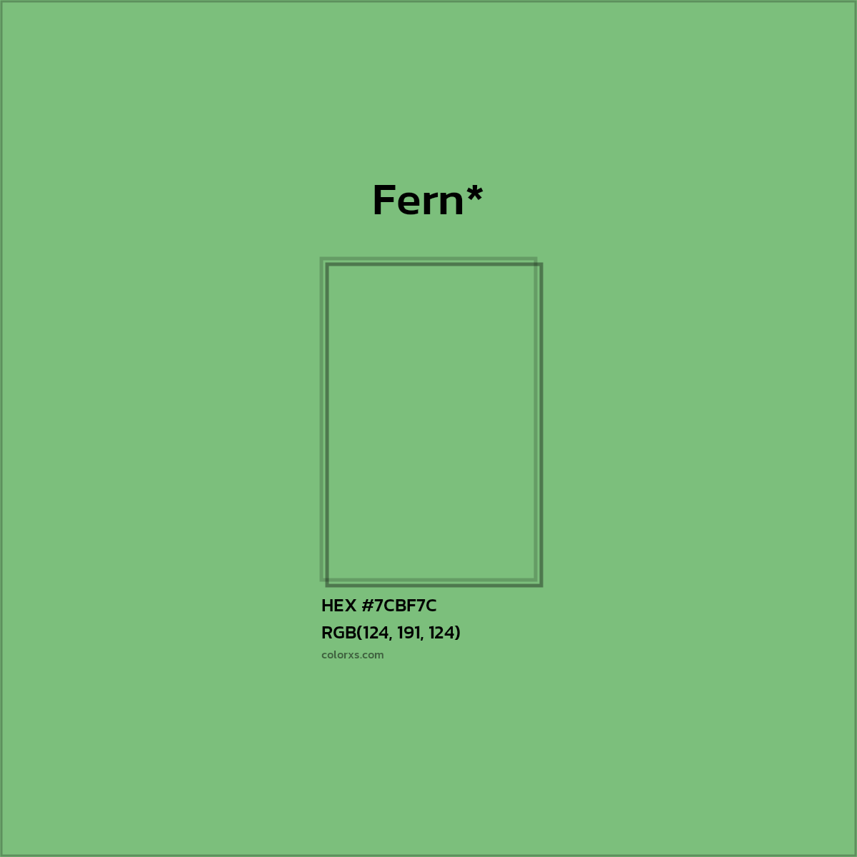 HEX #7CBF7C Color Name, Color Code, Palettes, Similar Paints, Images