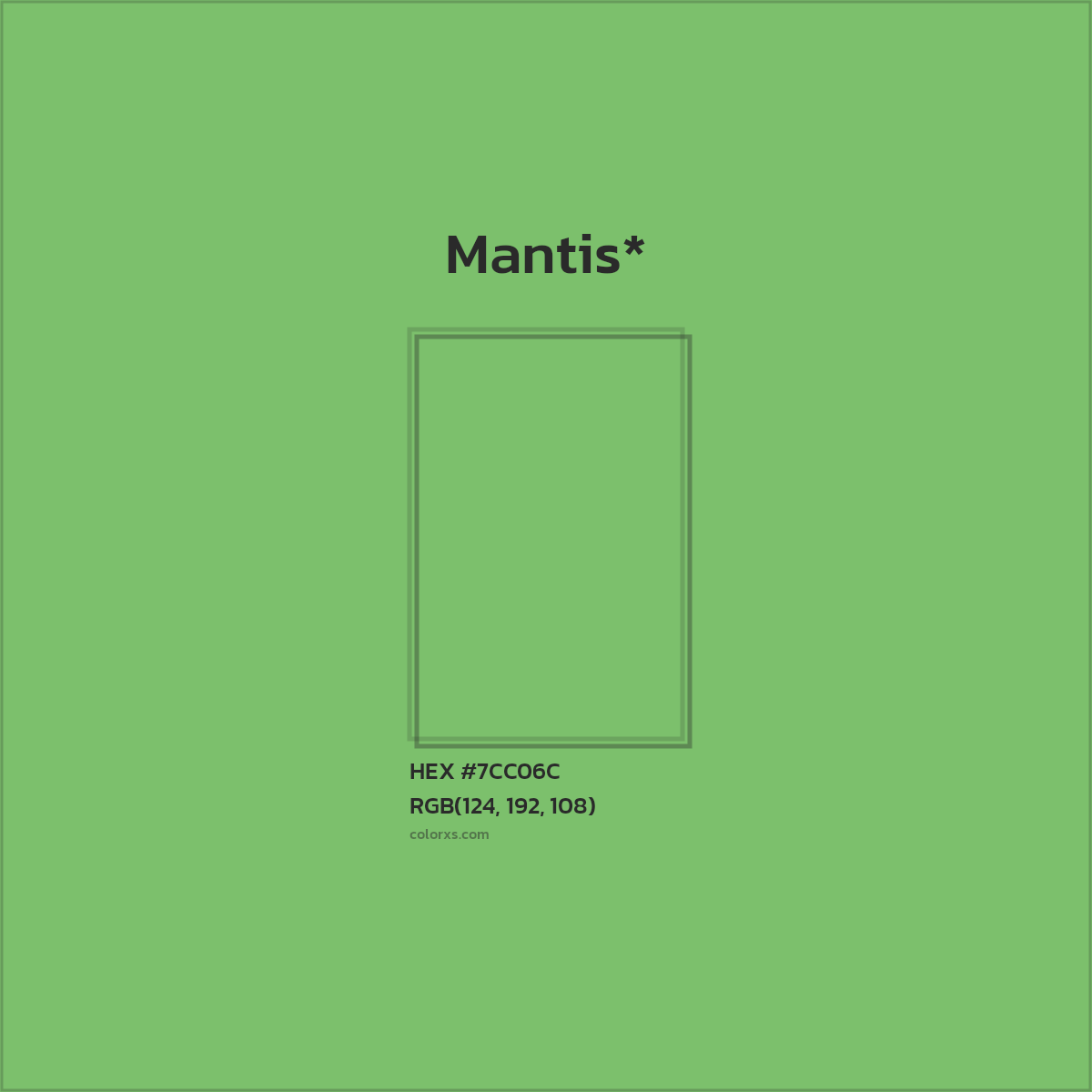 HEX #7CC06C Color Name, Color Code, Palettes, Similar Paints, Images