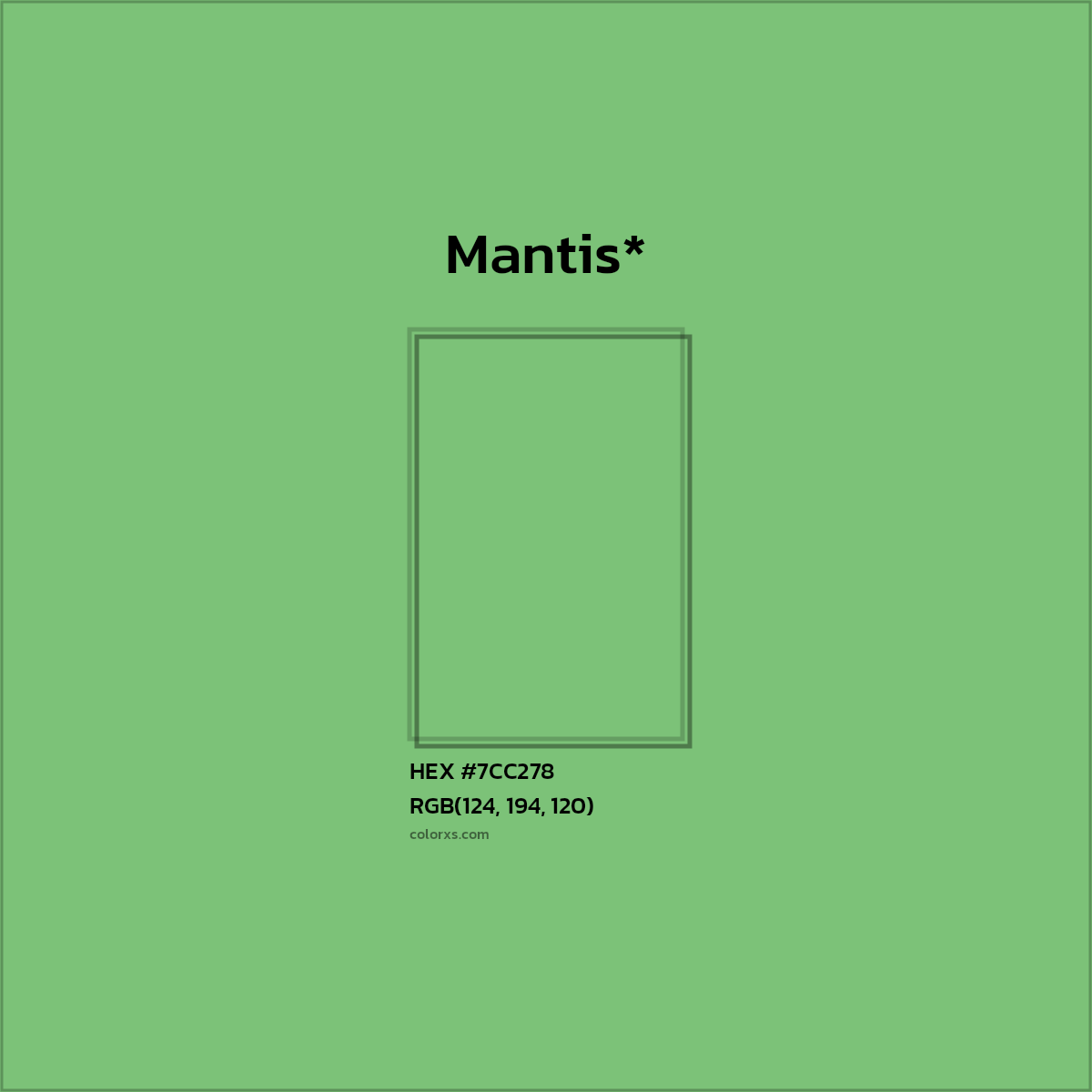 HEX #7CC278 Color Name, Color Code, Palettes, Similar Paints, Images