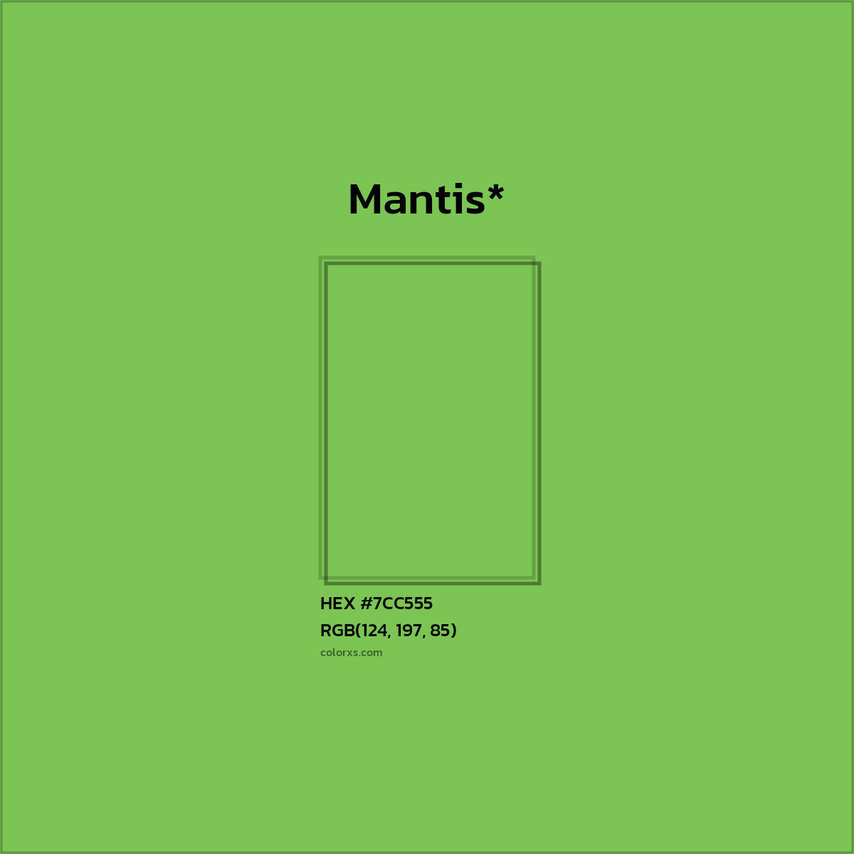 HEX #7CC555 Color Name, Color Code, Palettes, Similar Paints, Images