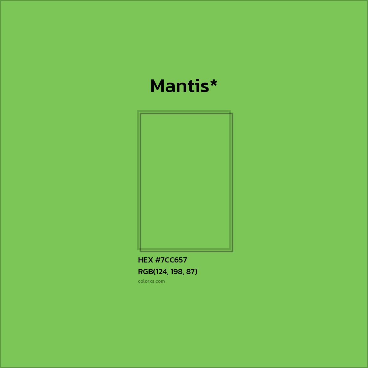 HEX #7CC657 Color Name, Color Code, Palettes, Similar Paints, Images