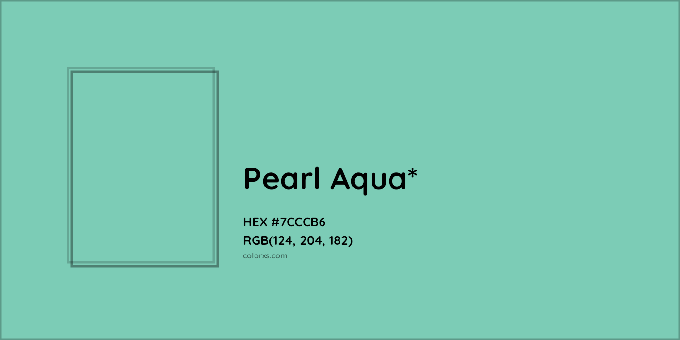 HEX #7CCCB6 Color Name, Color Code, Palettes, Similar Paints, Images