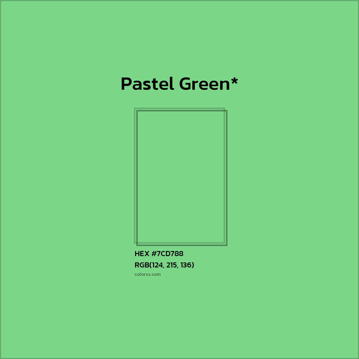 HEX #7CD788 Color Name, Color Code, Palettes, Similar Paints, Images