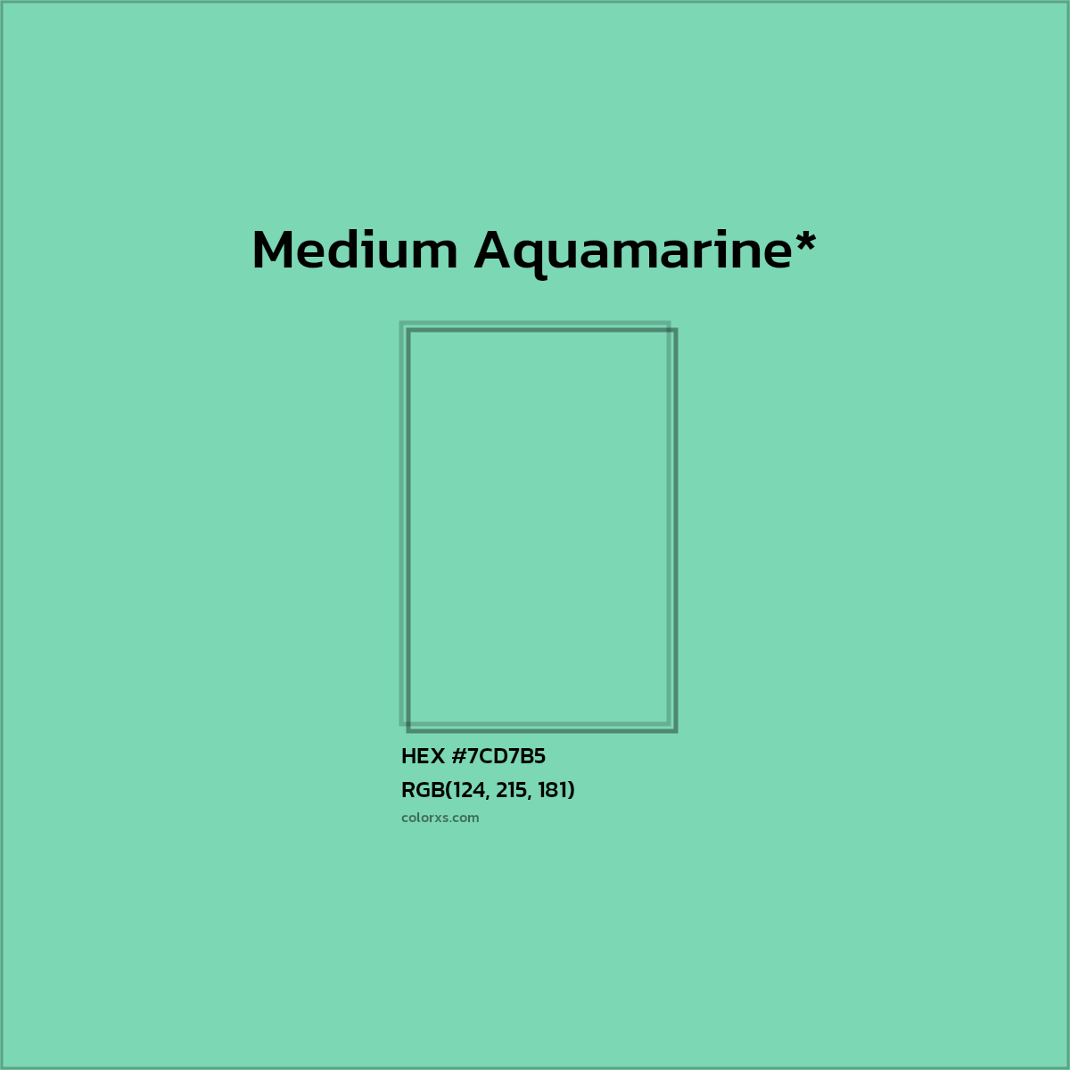 HEX #7CD7B5 Color Name, Color Code, Palettes, Similar Paints, Images