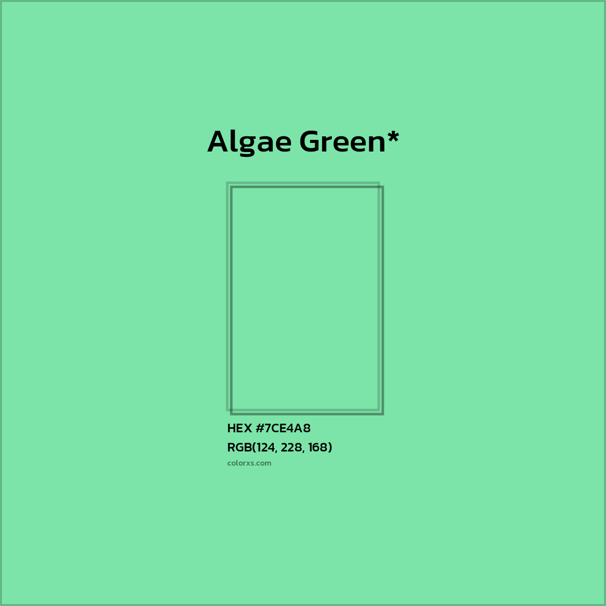 HEX #7CE4A8 Color Name, Color Code, Palettes, Similar Paints, Images