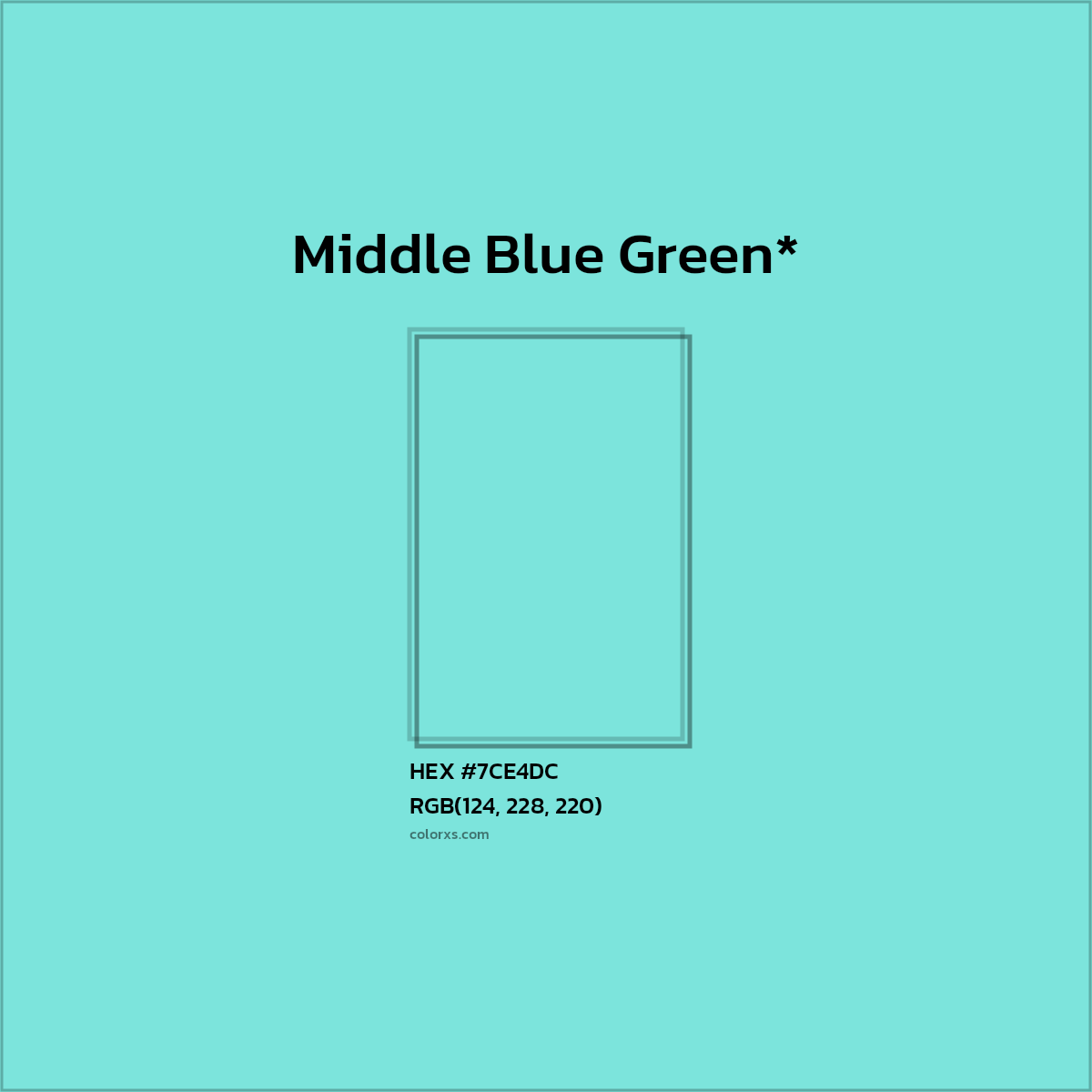 HEX #7CE4DC Color Name, Color Code, Palettes, Similar Paints, Images