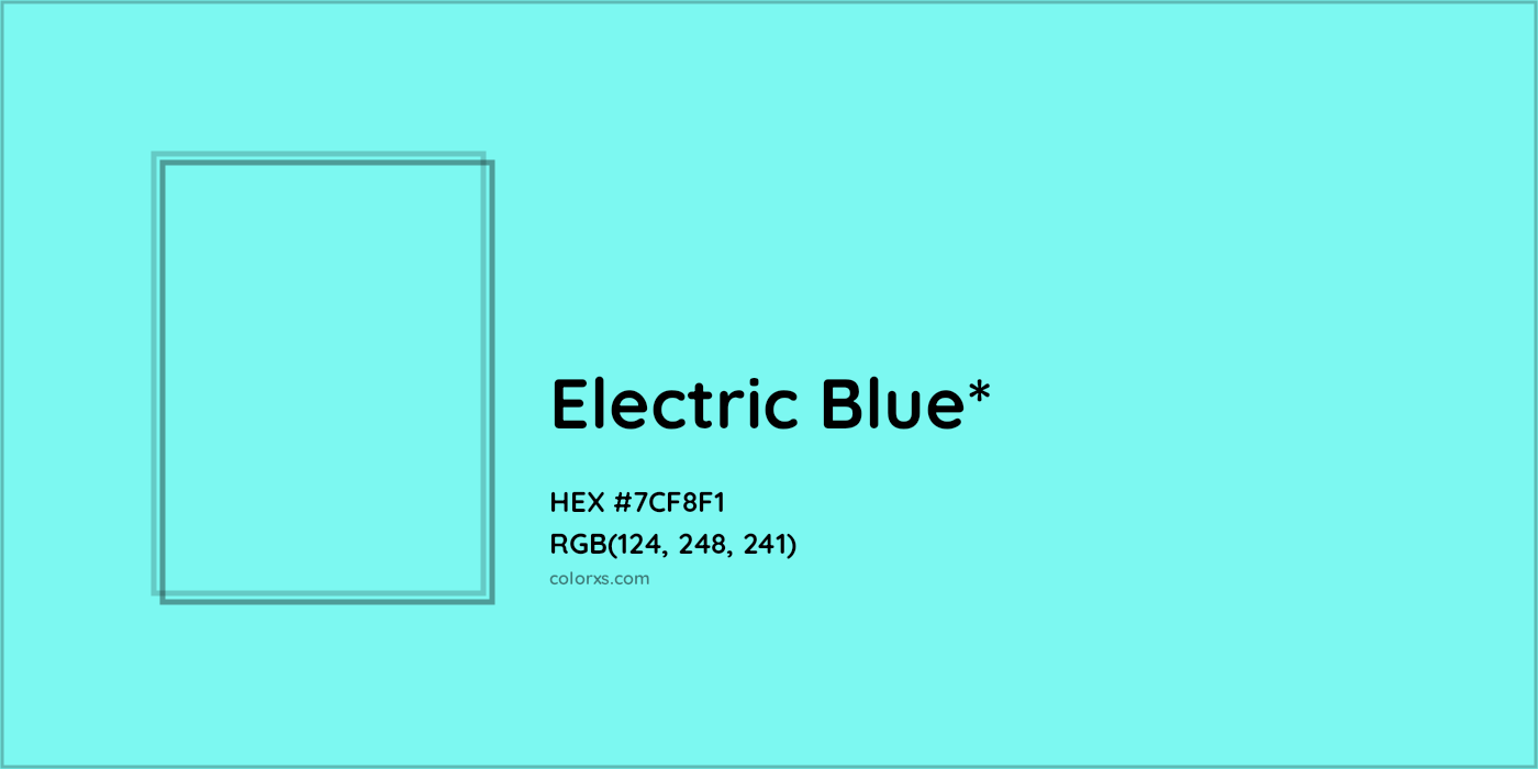 HEX #7CF8F1 Color Name, Color Code, Palettes, Similar Paints, Images