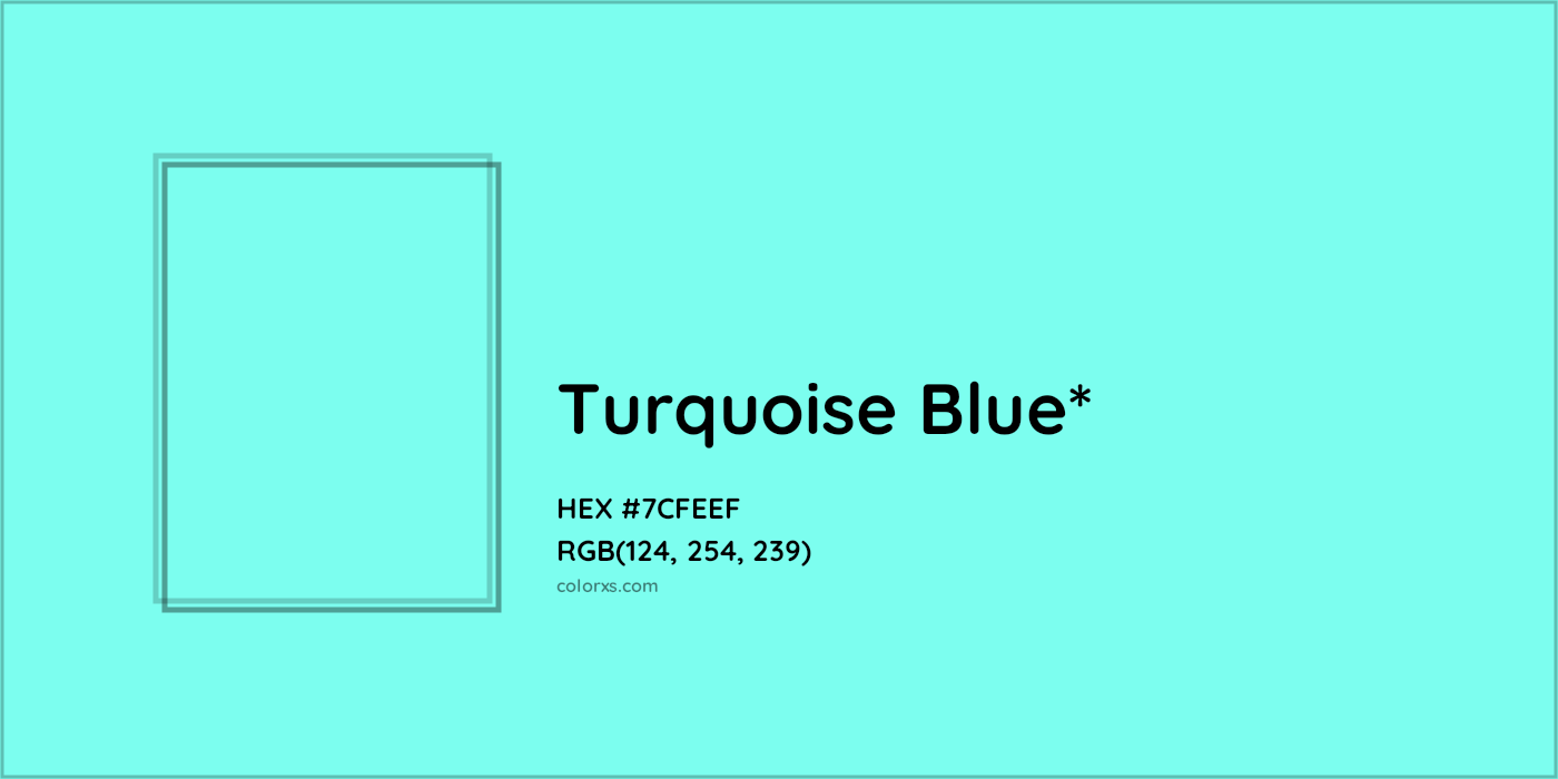 HEX #7CFEEF Color Name, Color Code, Palettes, Similar Paints, Images