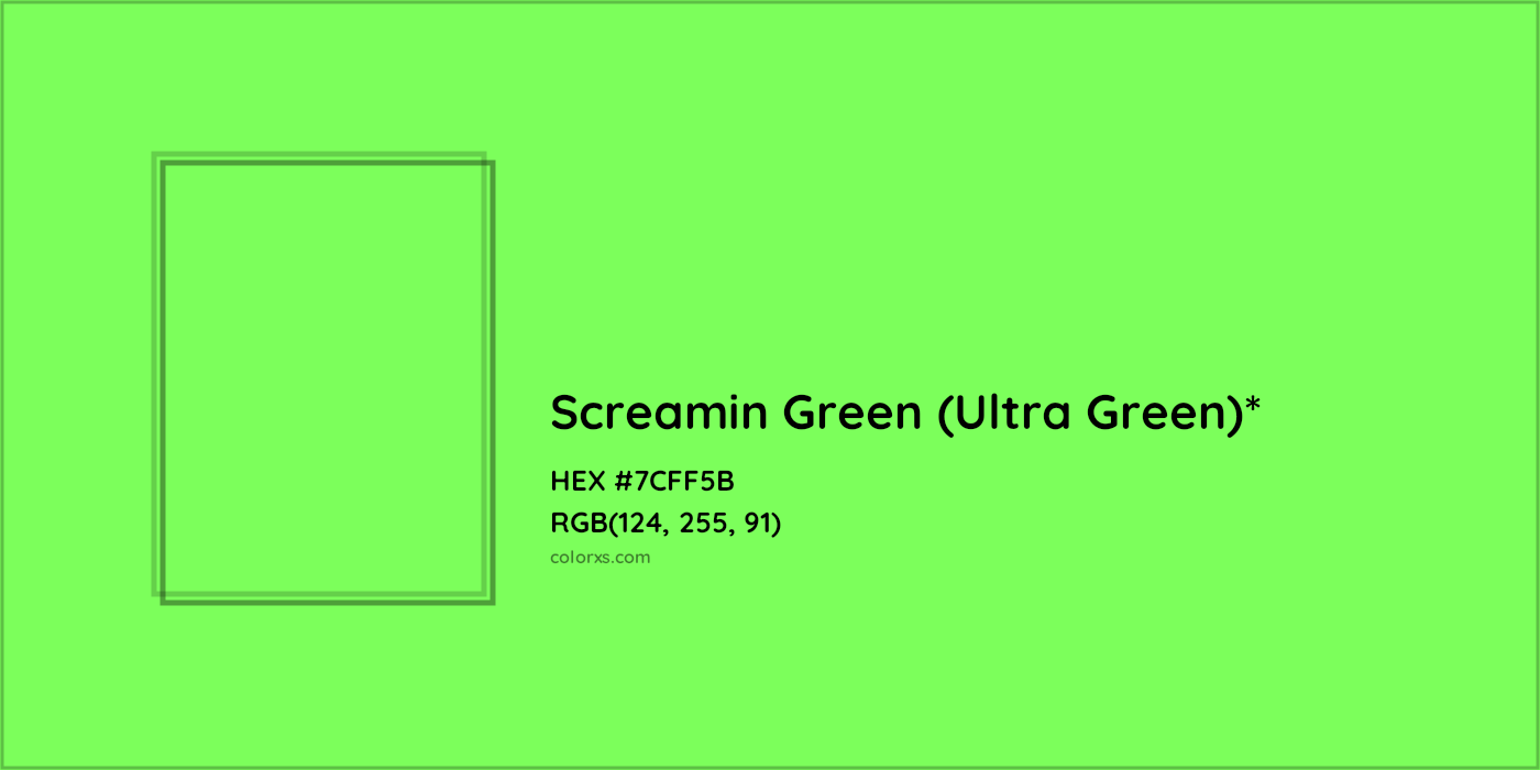 HEX #7CFF5B Color Name, Color Code, Palettes, Similar Paints, Images