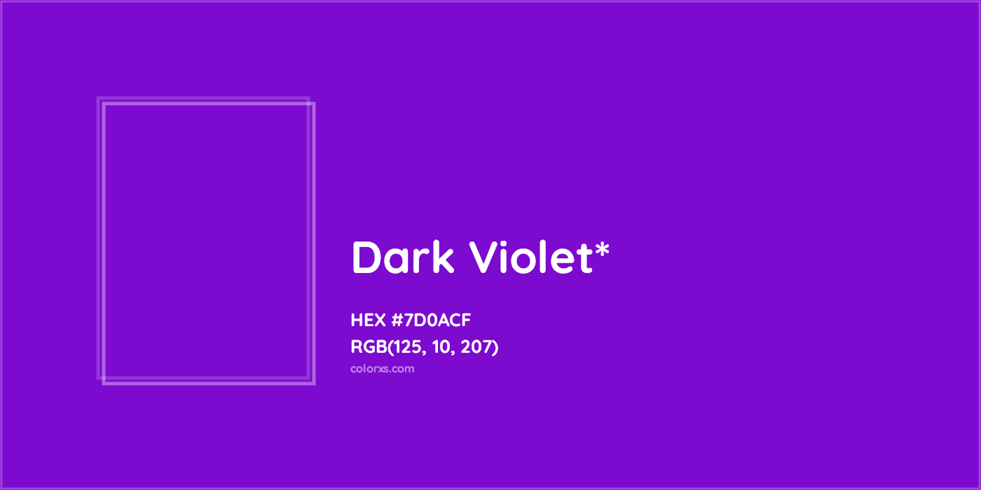 HEX #7D0ACF Color Name, Color Code, Palettes, Similar Paints, Images