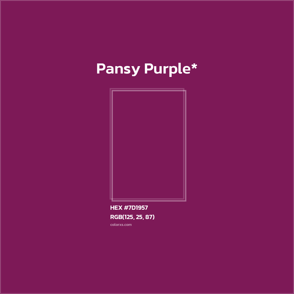 HEX #7D1957 Color Name, Color Code, Palettes, Similar Paints, Images