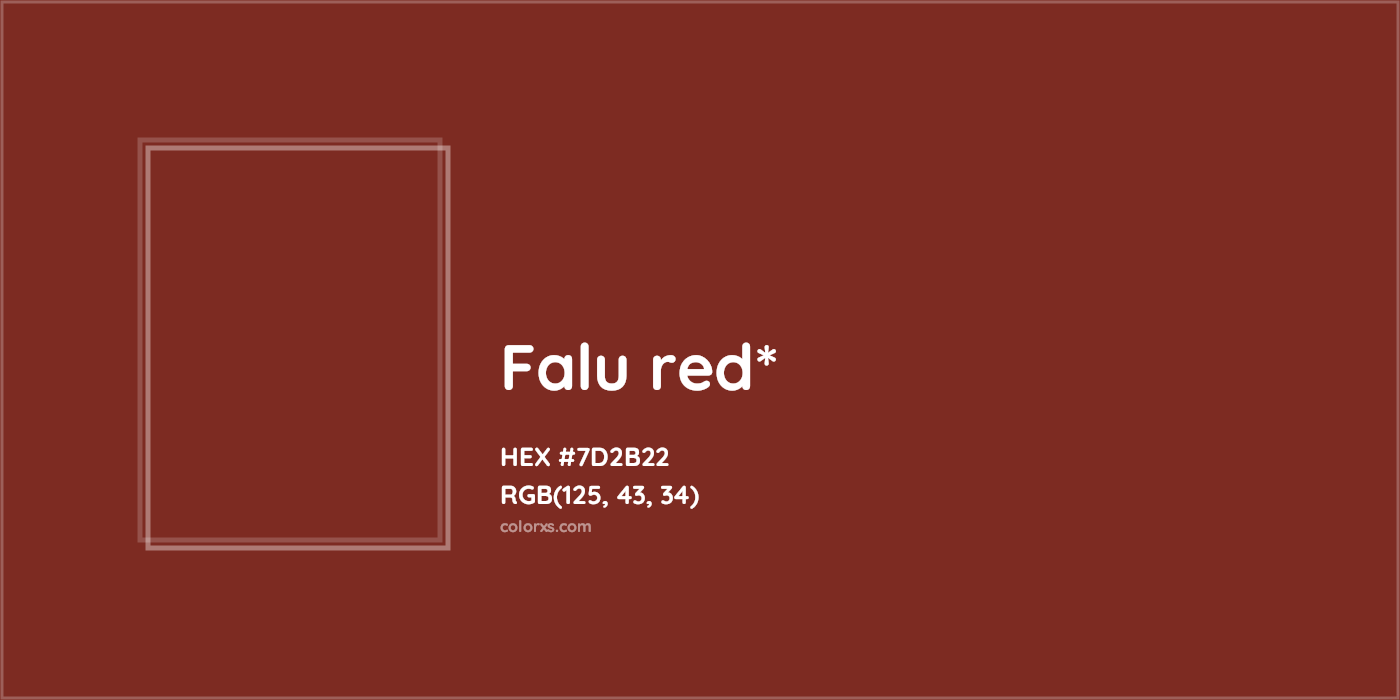 HEX #7D2B22 Color Name, Color Code, Palettes, Similar Paints, Images
