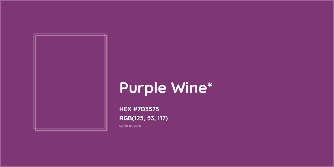 HEX #7D3575 Color Name, Color Code, Palettes, Similar Paints, Images