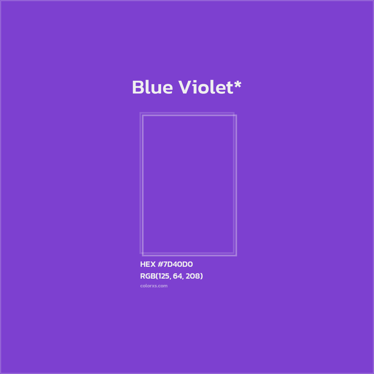 HEX #7D40D0 Color Name, Color Code, Palettes, Similar Paints, Images