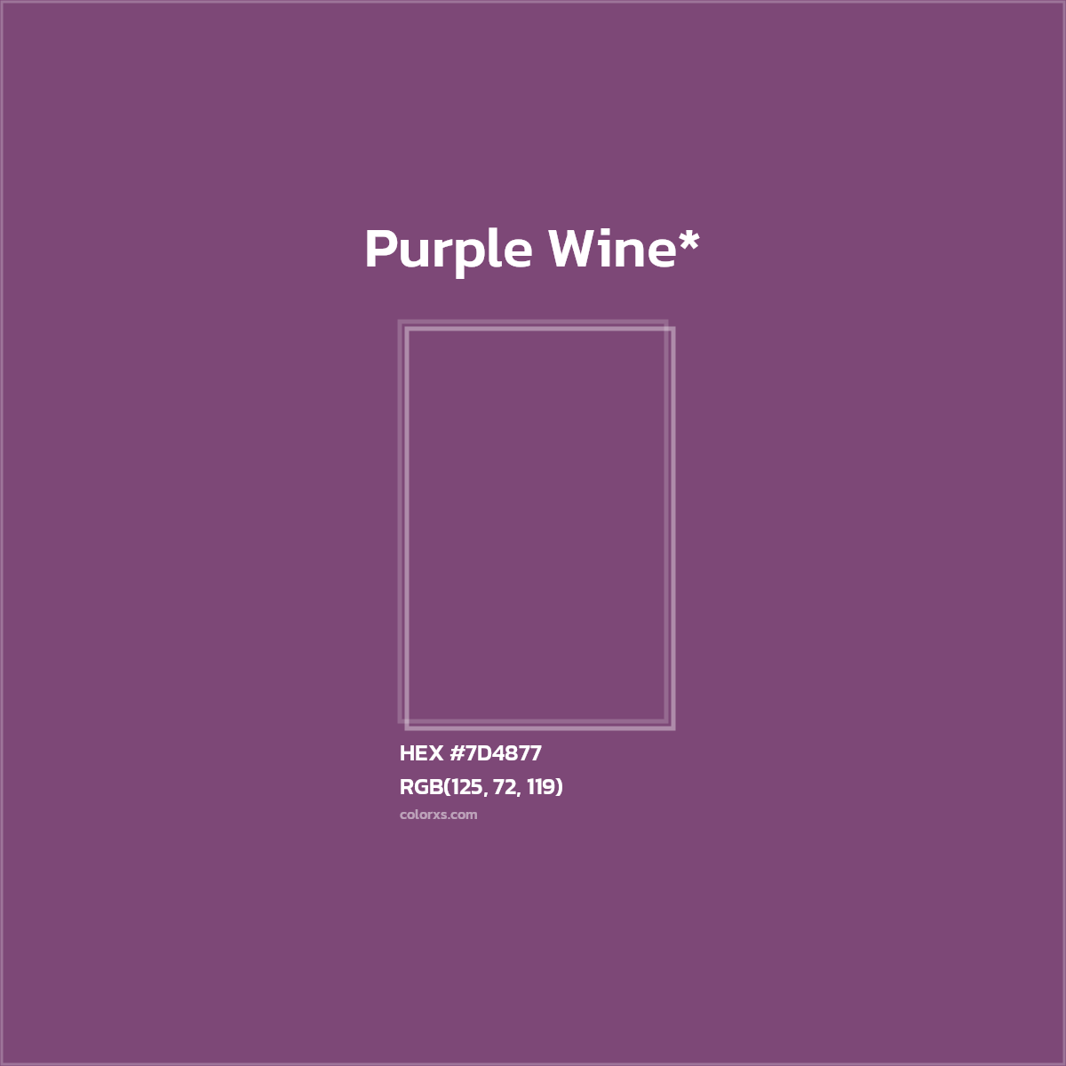 HEX #7D4877 Color Name, Color Code, Palettes, Similar Paints, Images