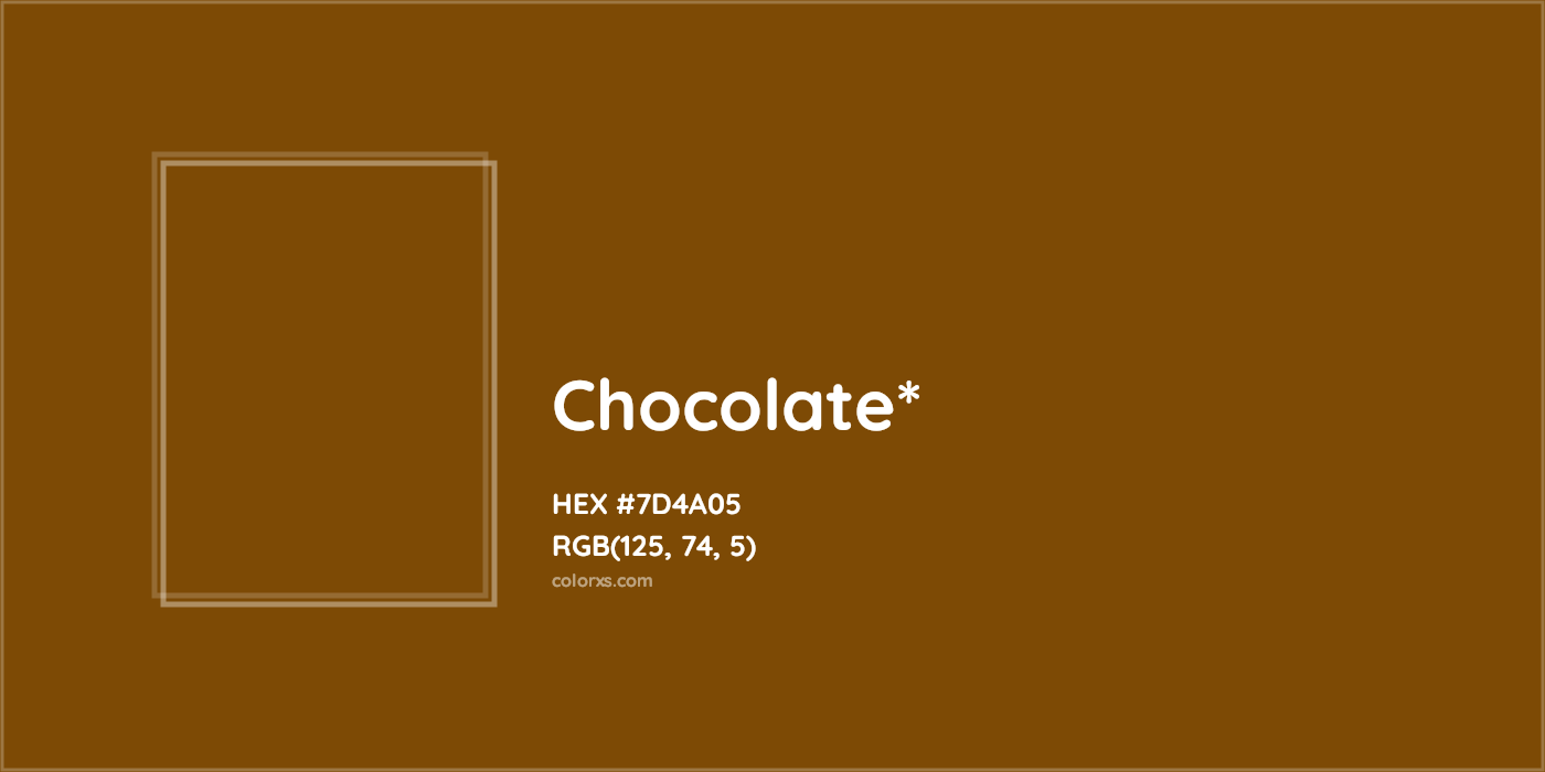 HEX #7D4A05 Color Name, Color Code, Palettes, Similar Paints, Images