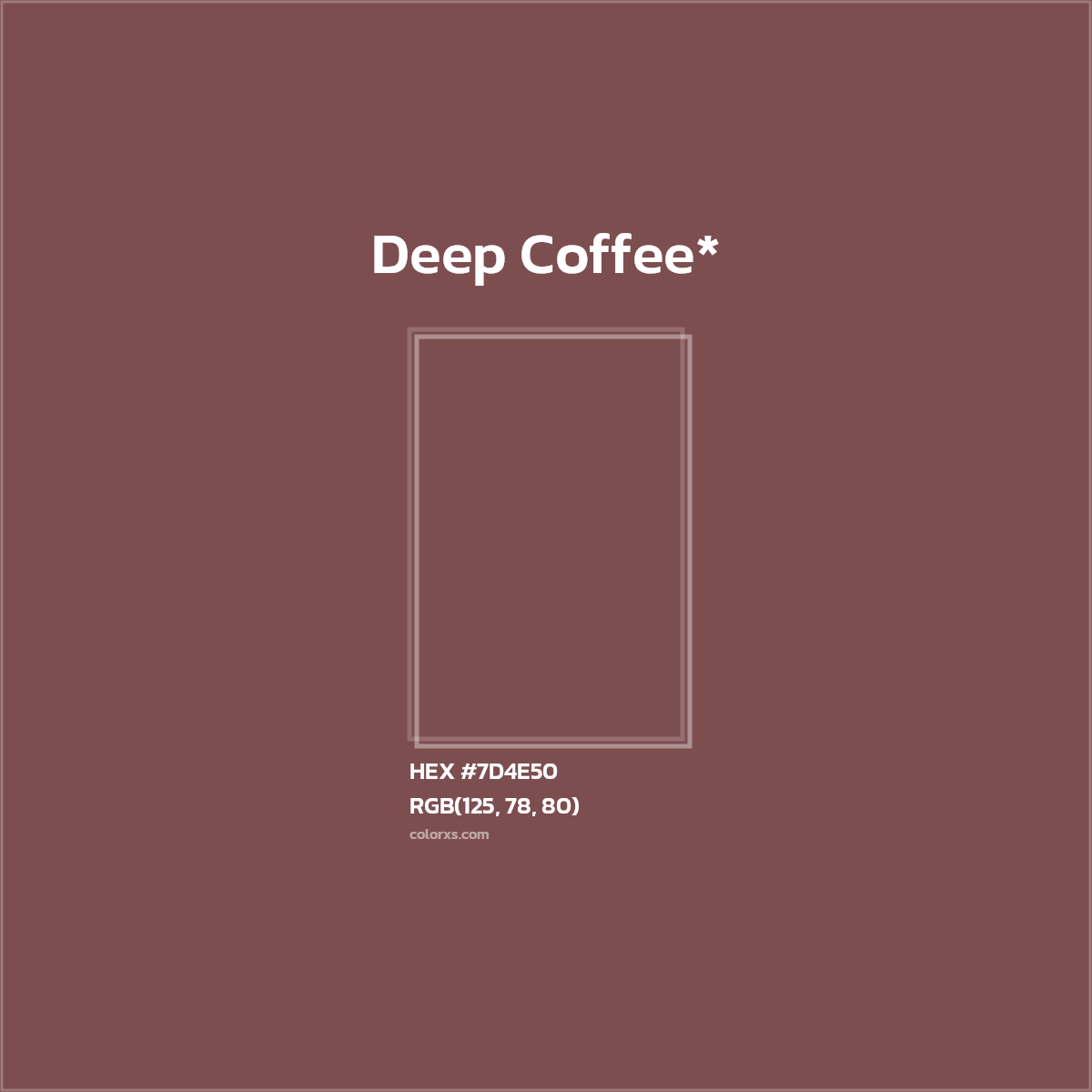 HEX #7D4E50 Color Name, Color Code, Palettes, Similar Paints, Images