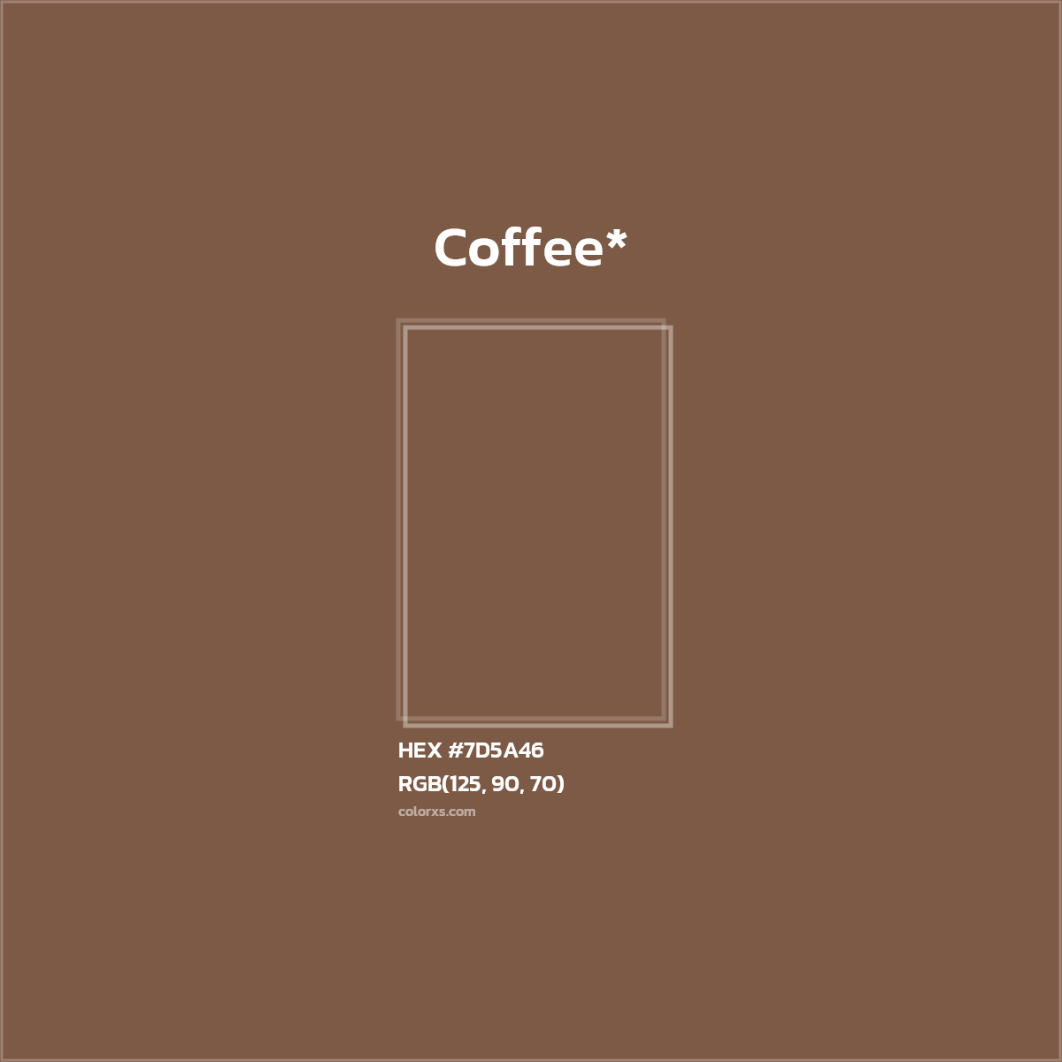 HEX #7D5A46 Color Name, Color Code, Palettes, Similar Paints, Images