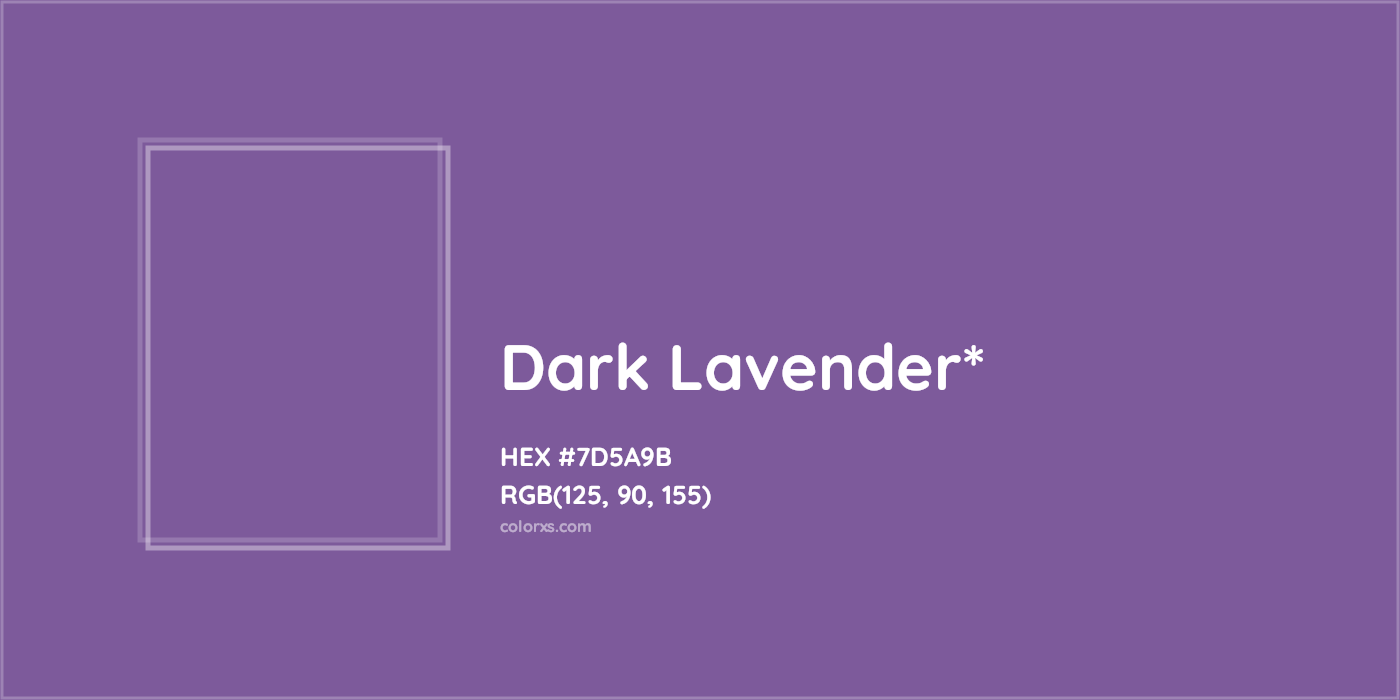 HEX #7D5A9B Color Name, Color Code, Palettes, Similar Paints, Images