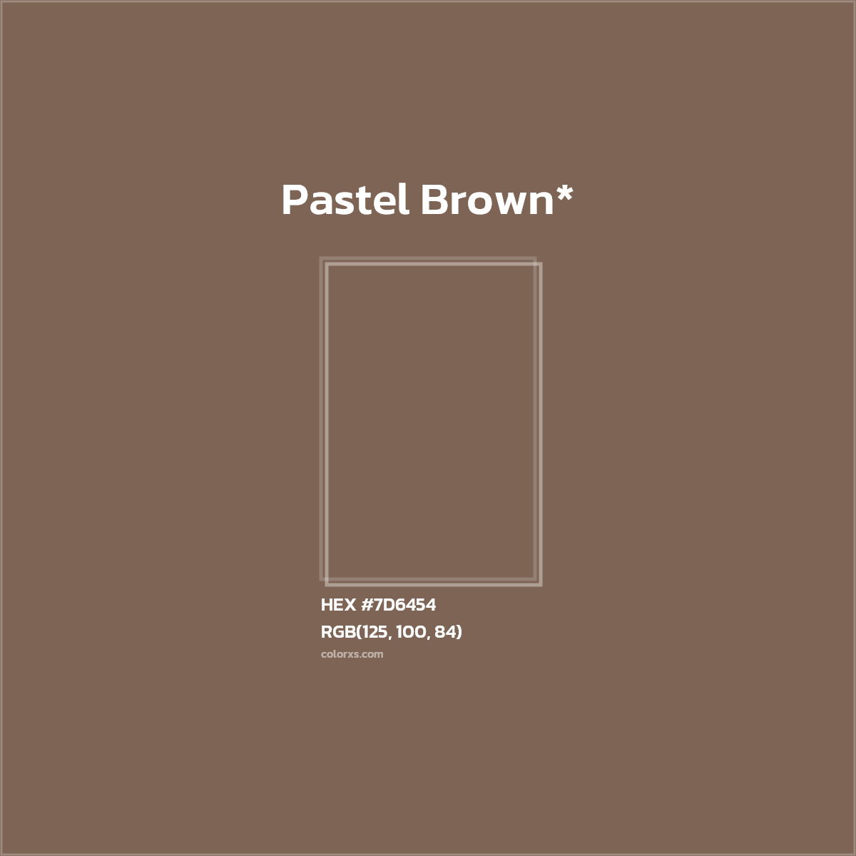 HEX #7D6454 Color Name, Color Code, Palettes, Similar Paints, Images