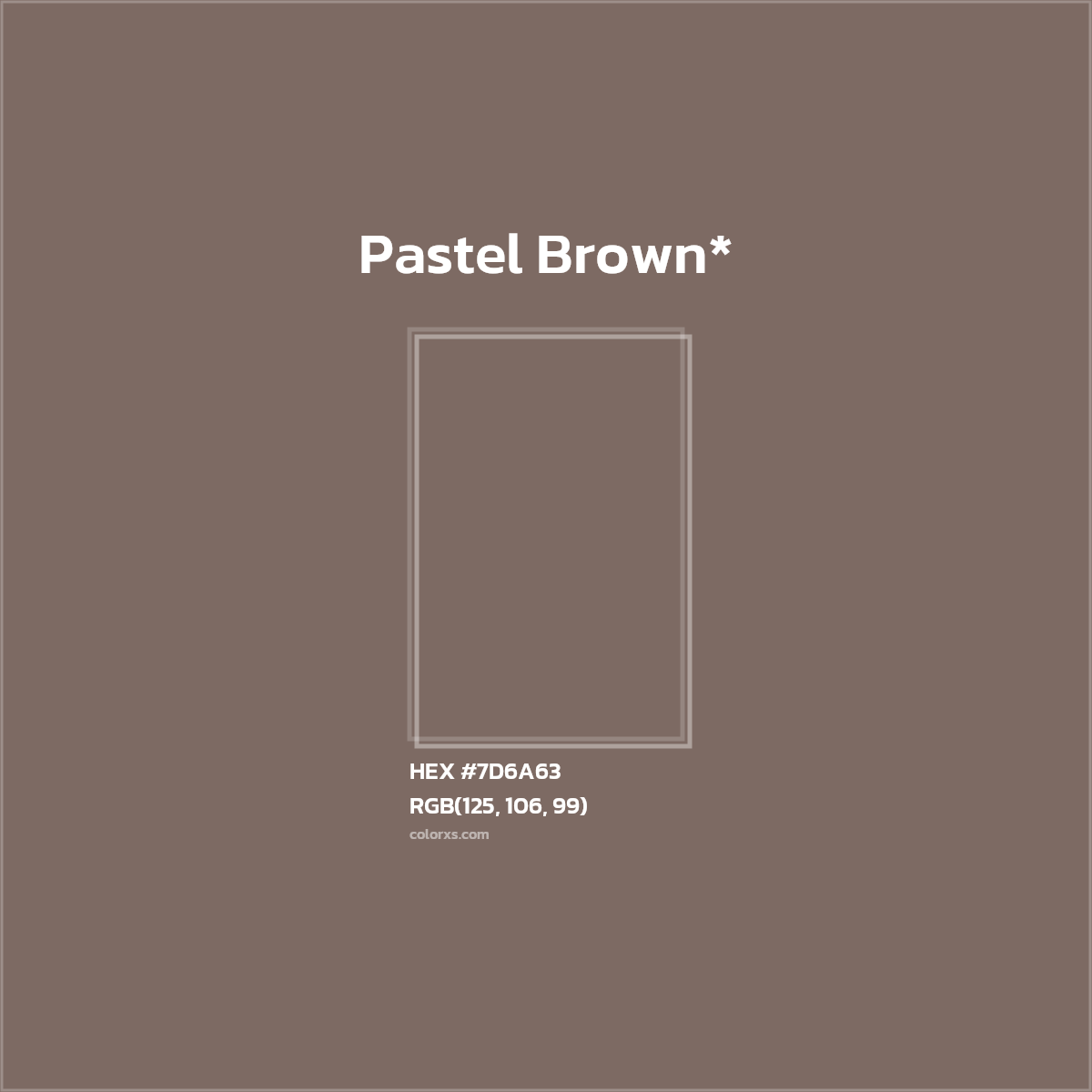 HEX #7D6A63 Color Name, Color Code, Palettes, Similar Paints, Images