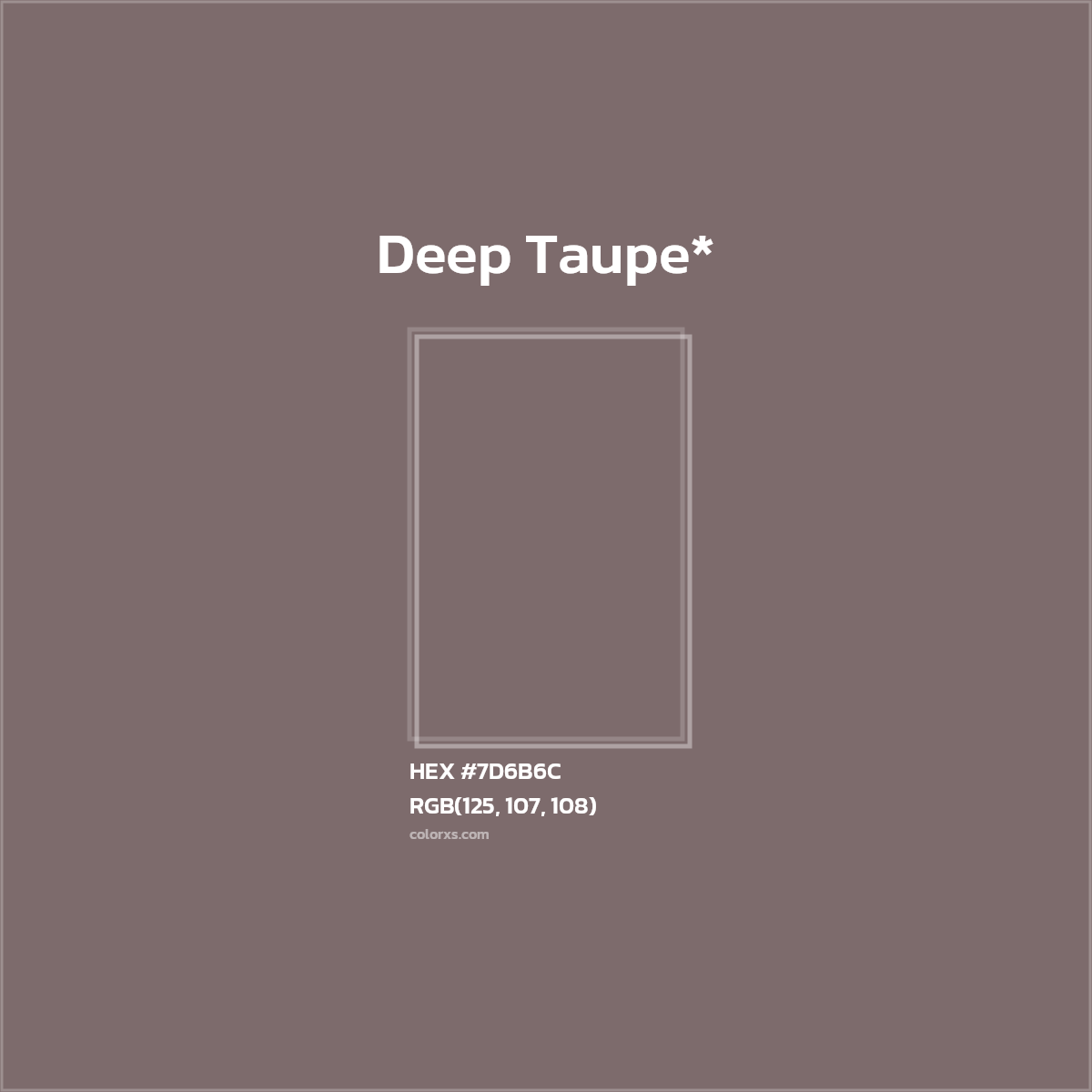 HEX #7D6B6C Color Name, Color Code, Palettes, Similar Paints, Images