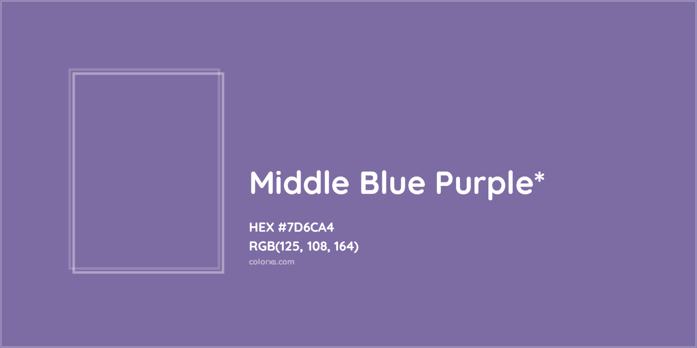 HEX #7D6CA4 Color Name, Color Code, Palettes, Similar Paints, Images