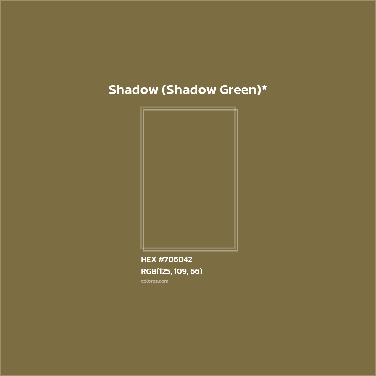 HEX #7D6D42 Color Name, Color Code, Palettes, Similar Paints, Images