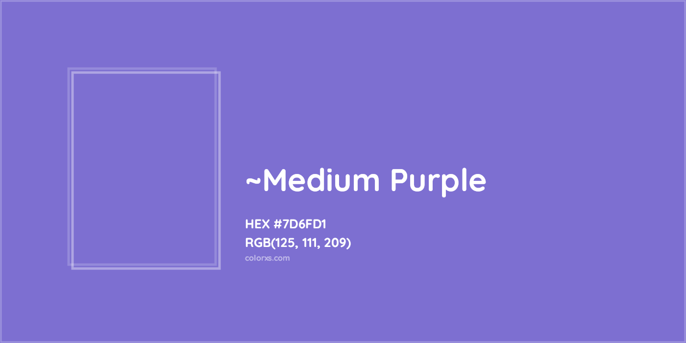 HEX #7D6FD1 Color Name, Color Code, Palettes, Similar Paints, Images
