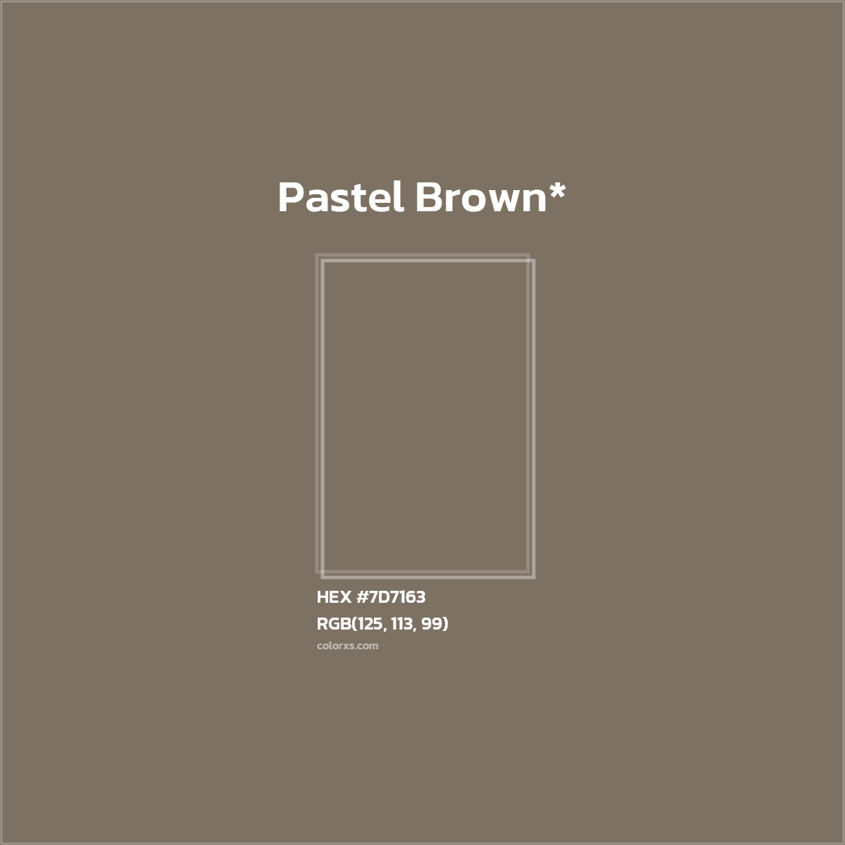 HEX #7D7163 Color Name, Color Code, Palettes, Similar Paints, Images