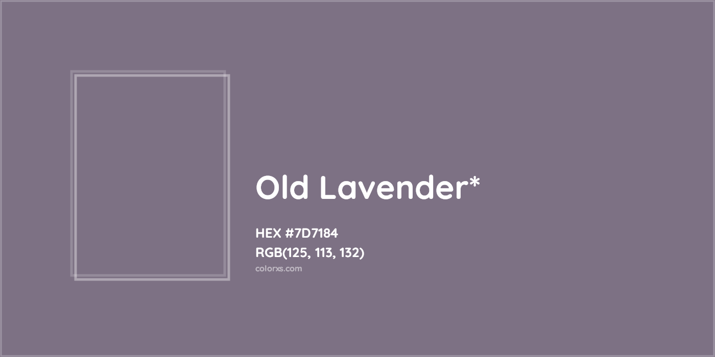 HEX #7D7184 Color Name, Color Code, Palettes, Similar Paints, Images