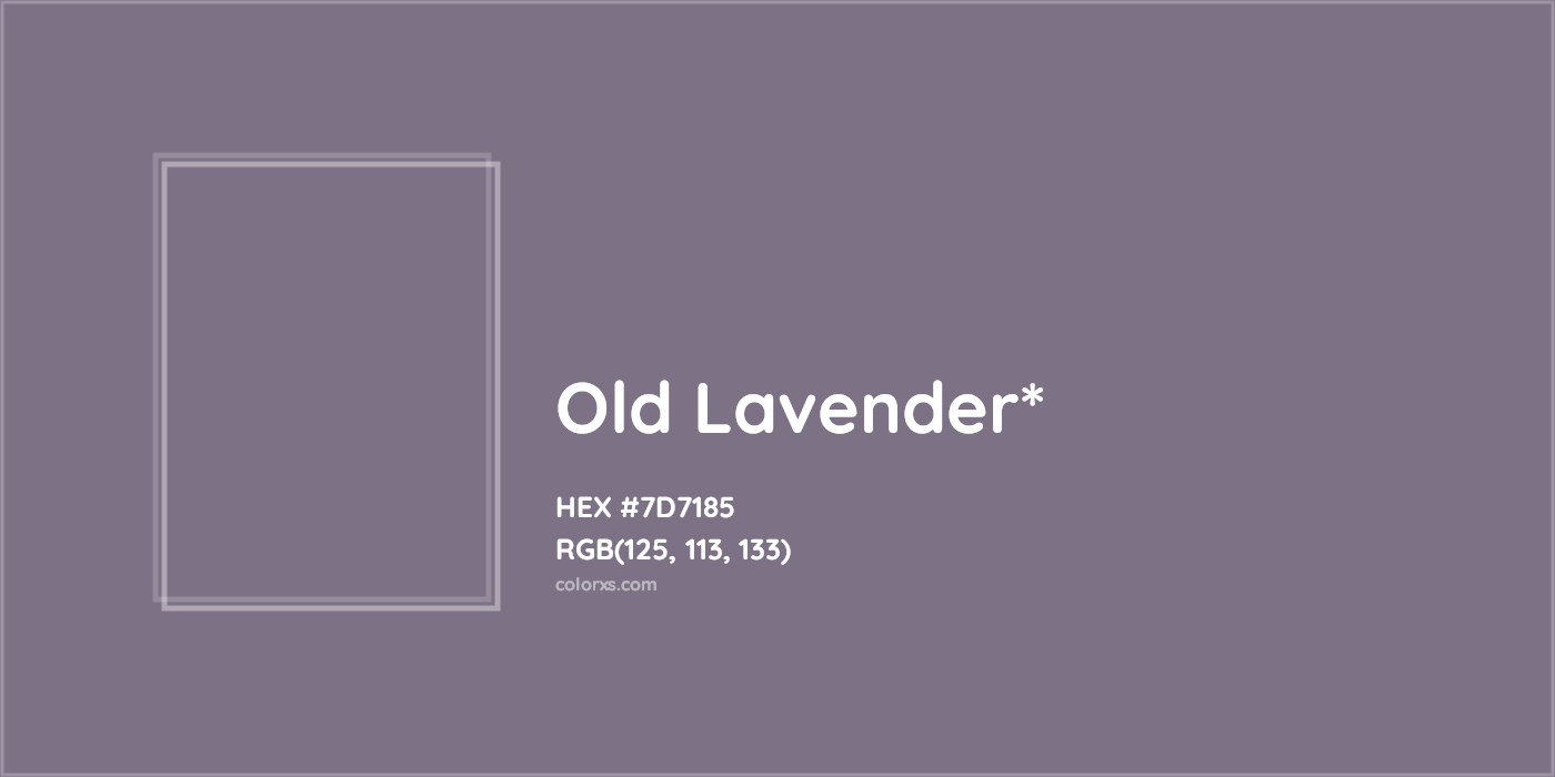 HEX #7D7185 Color Name, Color Code, Palettes, Similar Paints, Images