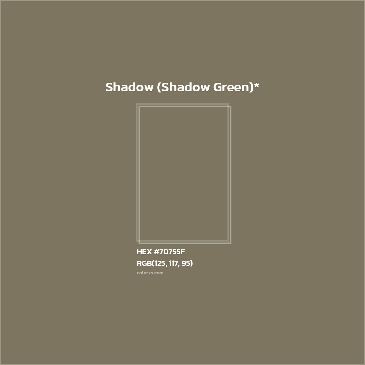 HEX #7D755F Color Name, Color Code, Palettes, Similar Paints, Images