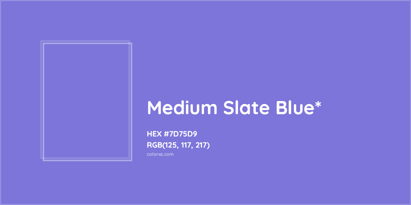 HEX #7D75D9 Color Name, Color Code, Palettes, Similar Paints, Images
