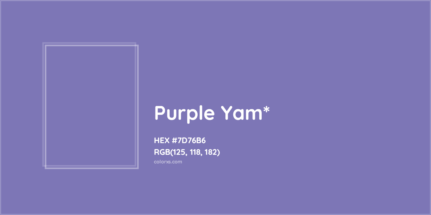 HEX #7D76B6 Color Name, Color Code, Palettes, Similar Paints, Images